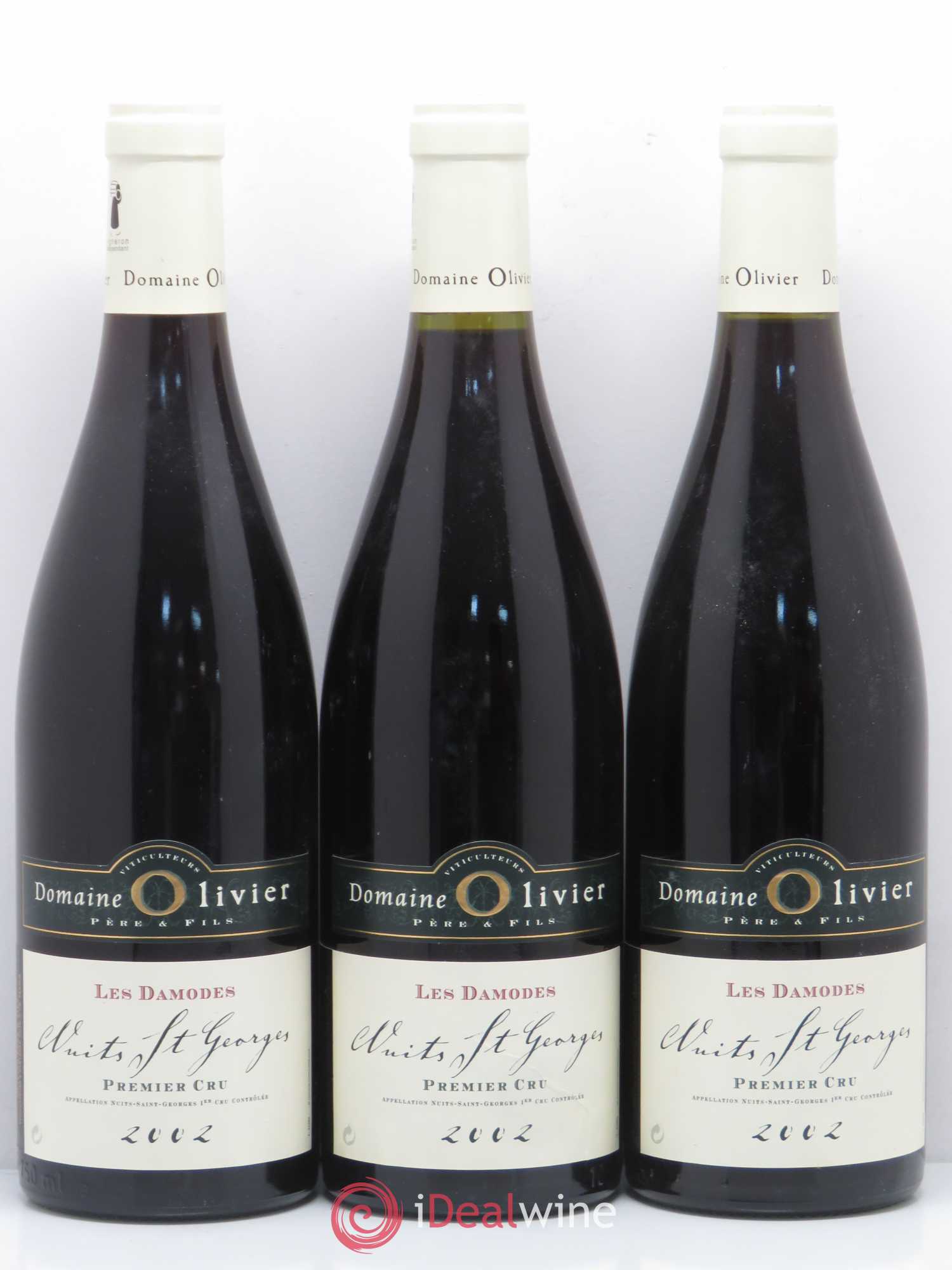 Nuits-Saint-Georges 1er Cru Les Damodes Olivier 2002 - Posten von 3 Flaschen - 0