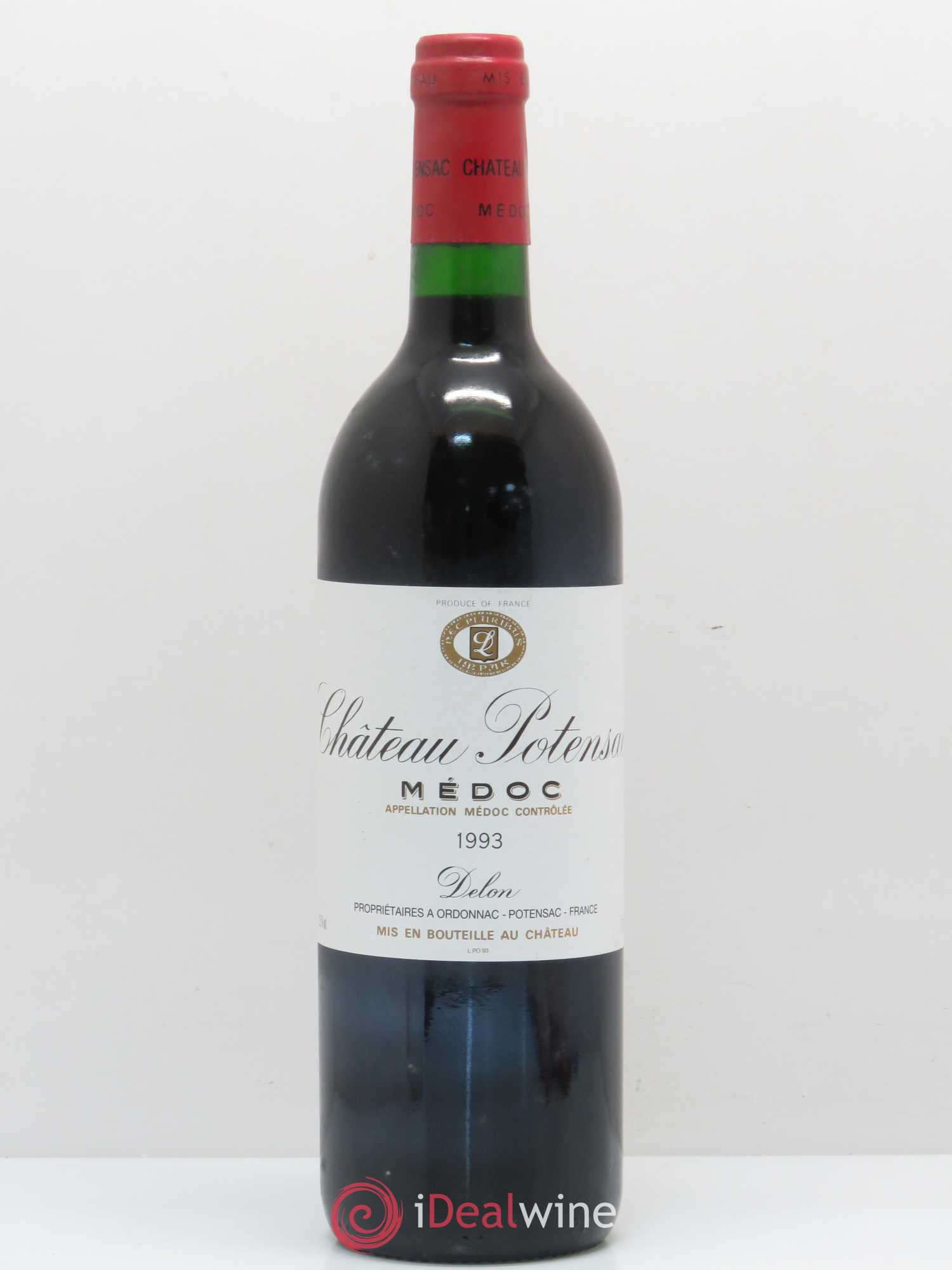 Château Potensac 1993 - Lot de 1 bouteille - 0