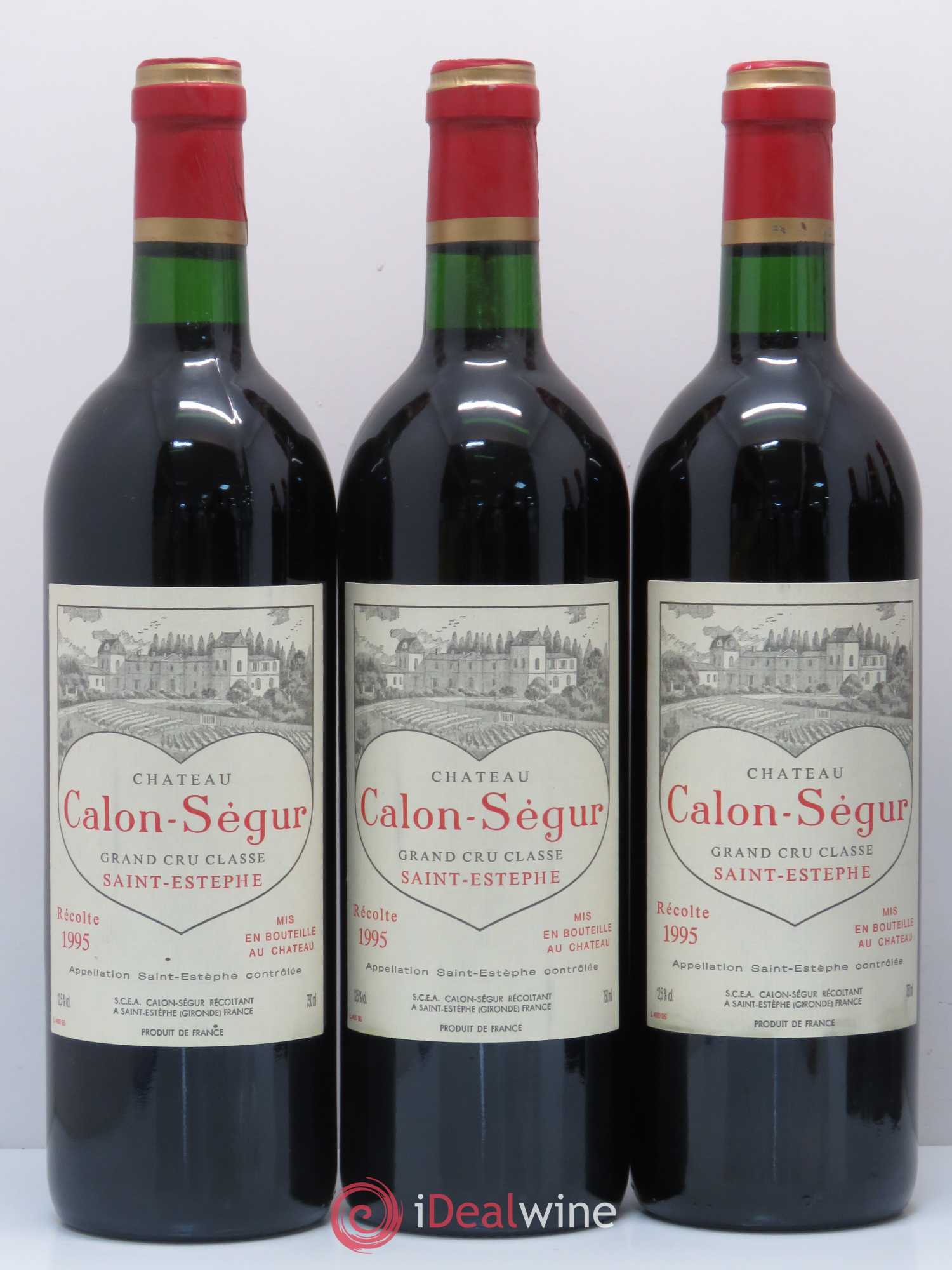 Château Calon Ségur 3ème Grand Cru Classé 1995 - Lot de 6 bouteilles - 1