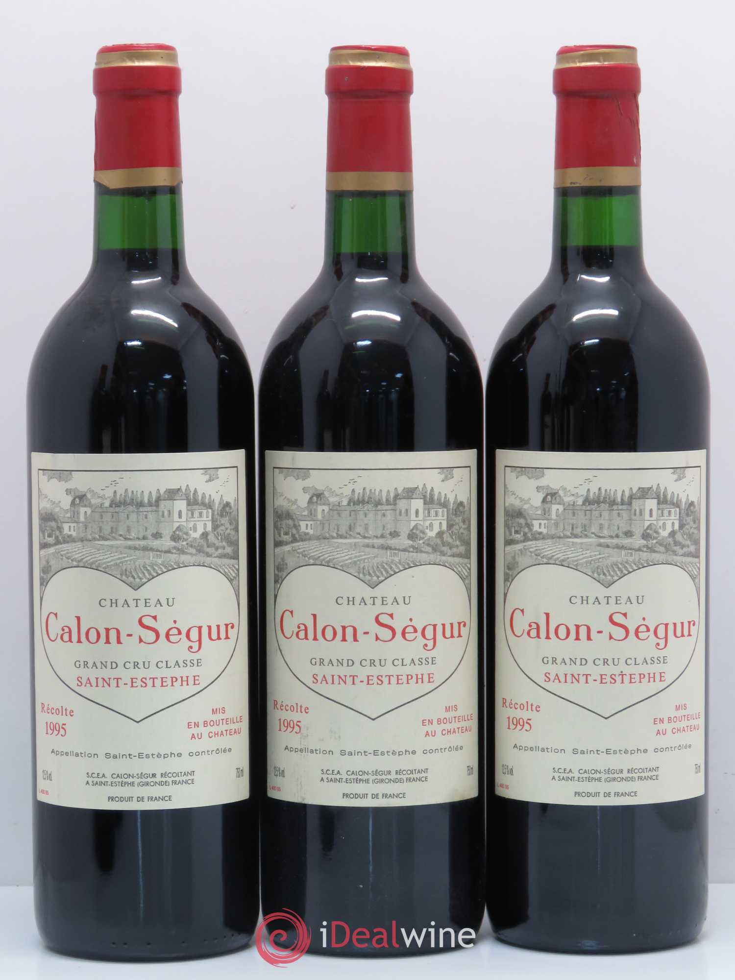 Château Calon Ségur 3ème Grand Cru Classé 1995 - Lot de 6 bouteilles - 2