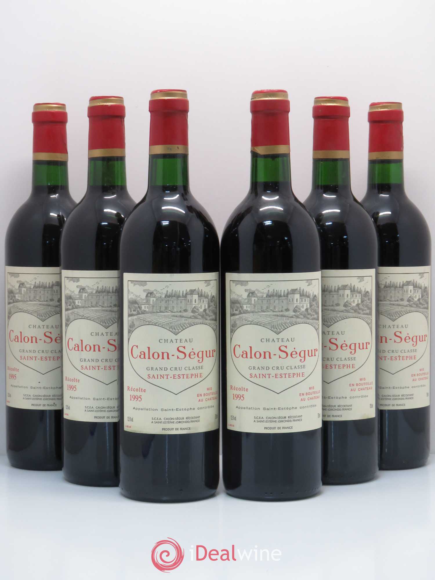 Château Calon Ségur 3ème Grand Cru Classé 1995 - Lot de 6 bouteilles - 0