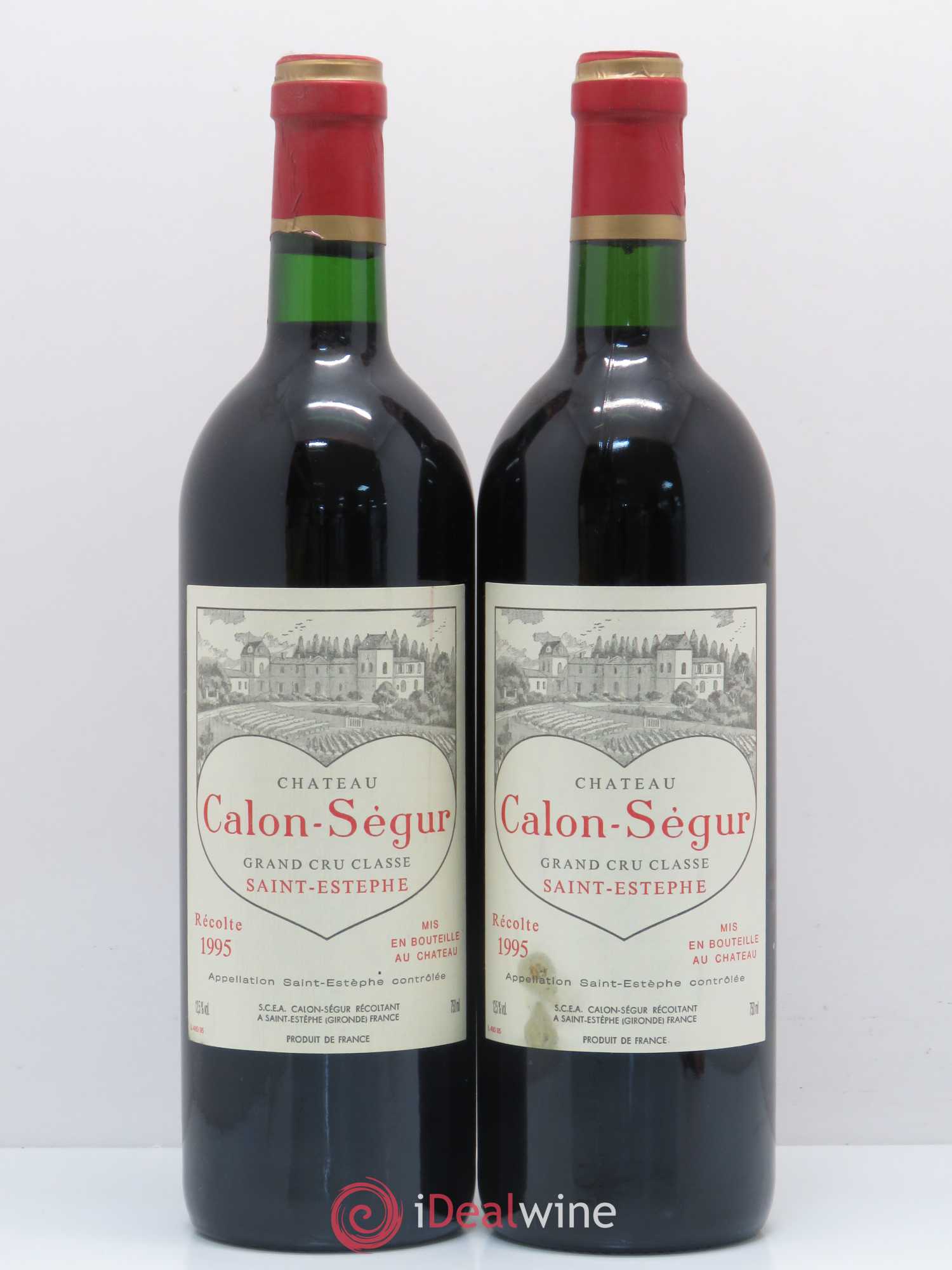 Château Calon Ségur 3ème Grand Cru Classé 1995 - Lot de 2 bouteilles - 0