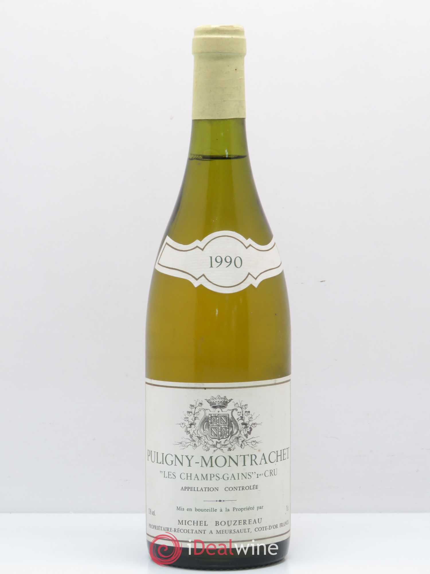 Puligny-Montrachet 1er Cru Les Champs Gains Michel Bouzereau et Fils (Domaine) 1990 - Lot de 1 bouteille - 0