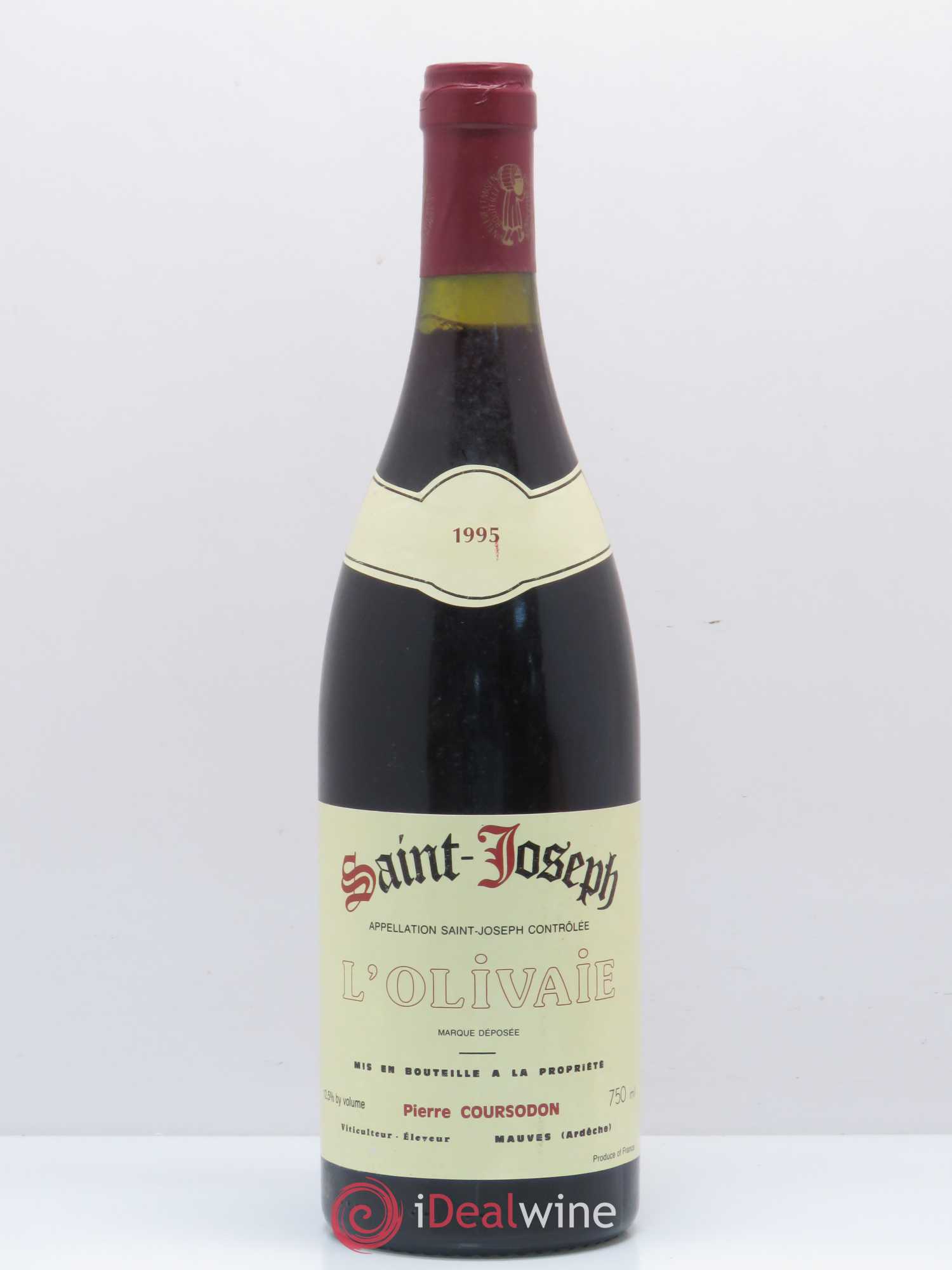 Saint-Joseph L'Olivaie Pierre et Jérôme Coursodon 1995 - Lot de 1 bouteille - 0