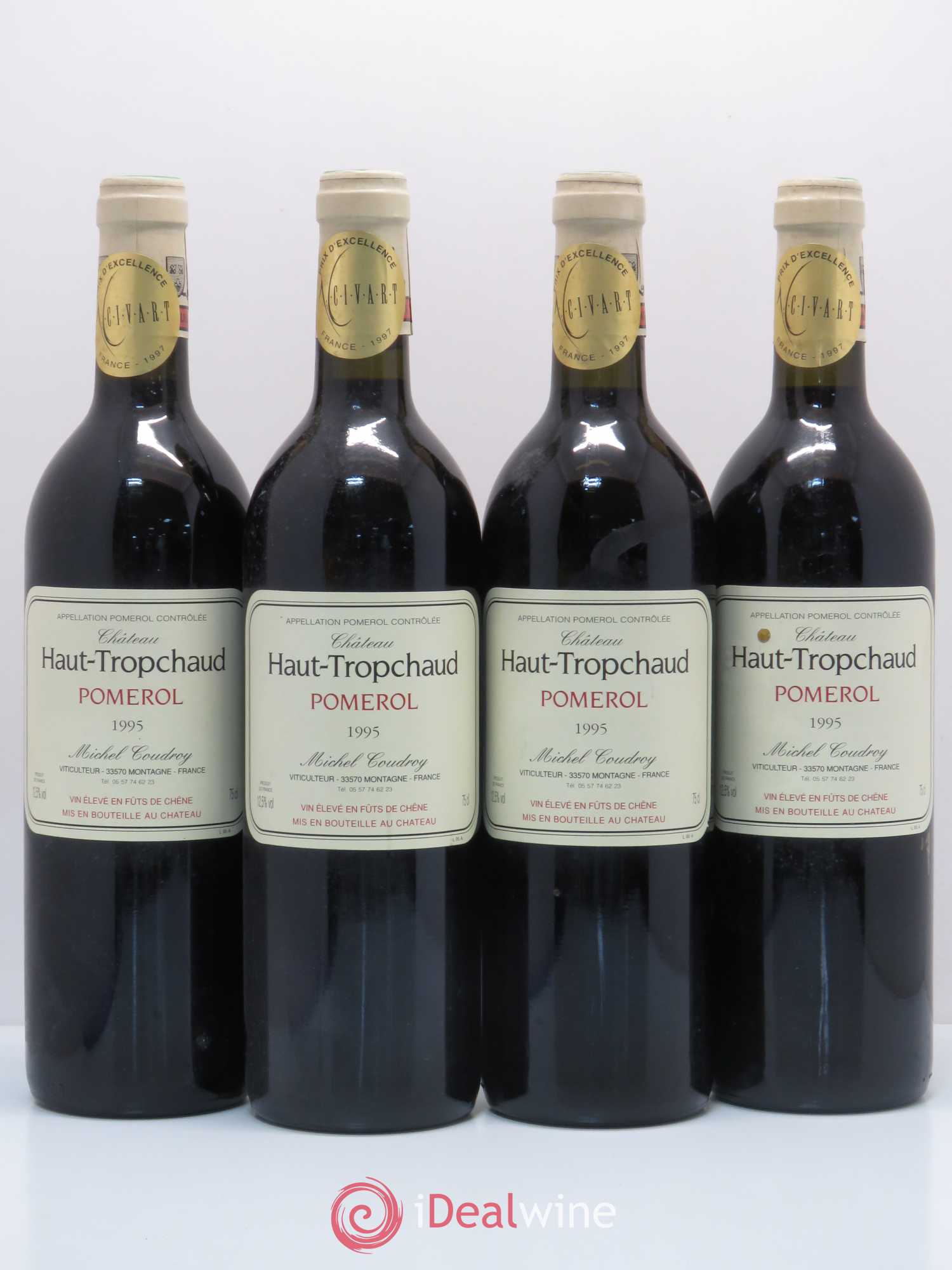 Château Haut Tropchaud 1995 - Lot de 4 bouteilles - 0
