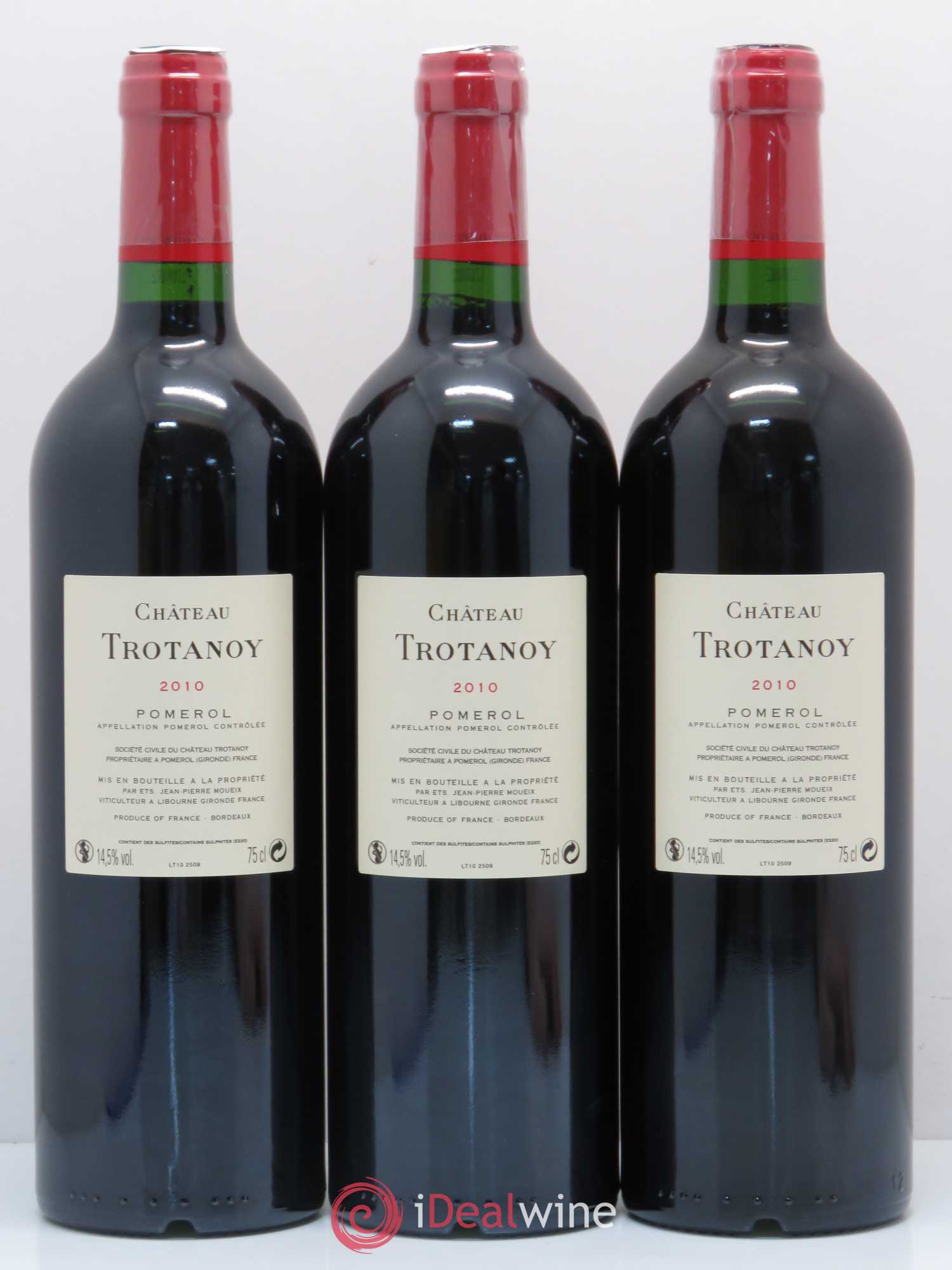 Château Trotanoy 2010 - Lot de 3 bouteilles - 1
