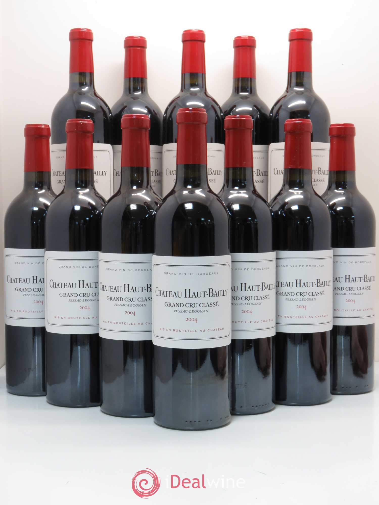 Château Haut-Bailly Cru Classé de Graves 2004 - Lot de 12 bouteilles - 0