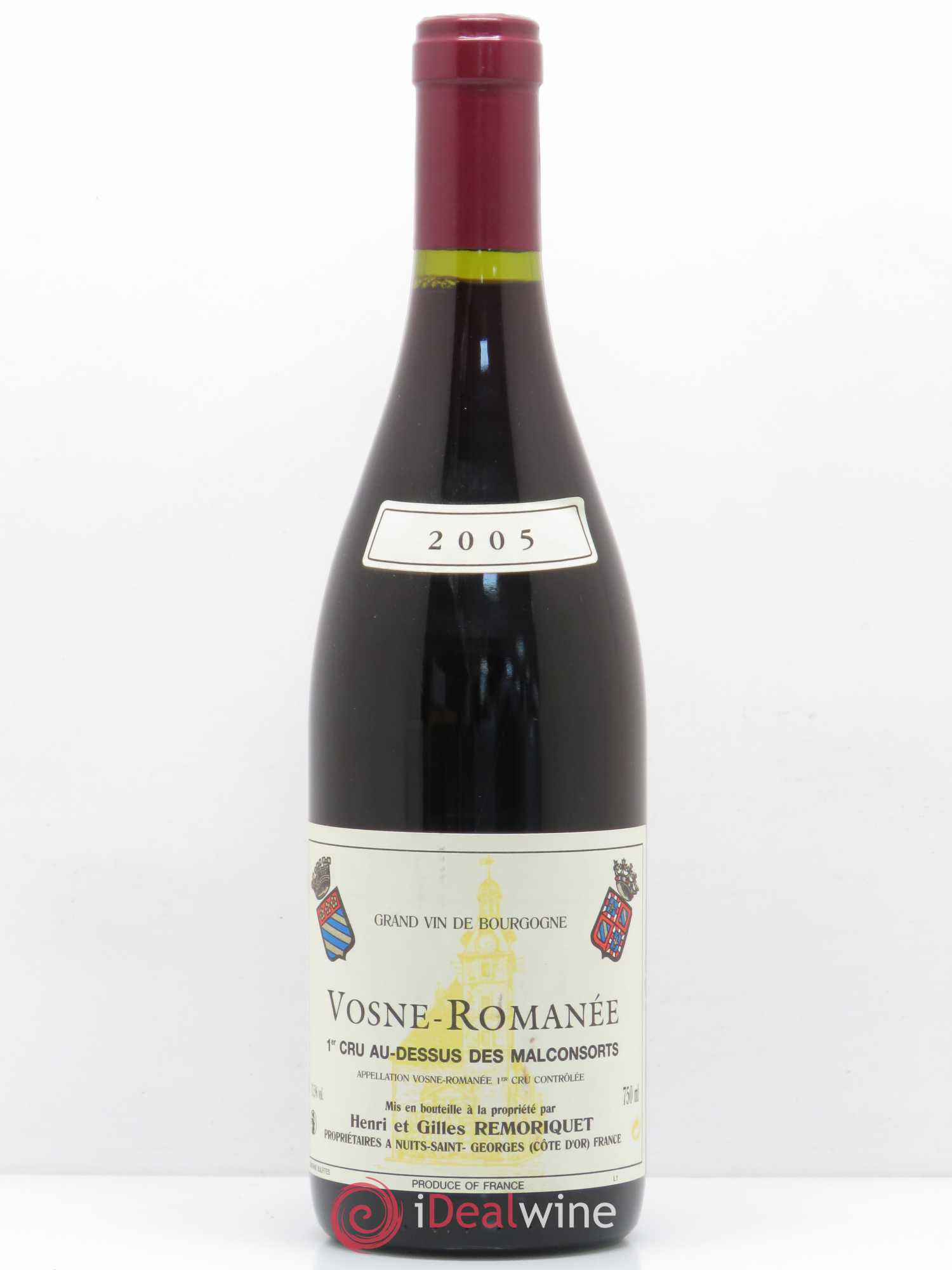 Vosne-Romanée 1er Cru Au dessus des Malconsorts Henri et Gilles Remoriquet 2005 - Posten von 1 Flasche - 0