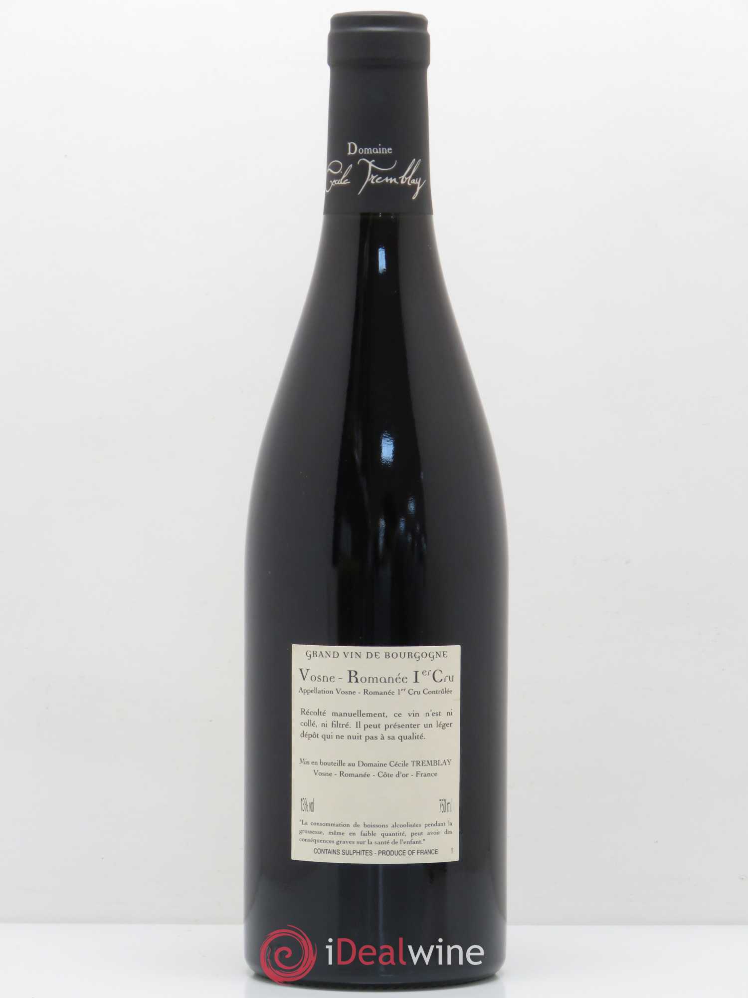Vosne-Romanée 1er Cru Les Beaumonts (ou Beaux Monts) Cécile Tremblay 2010 - Lot de 1 bouteille - 1