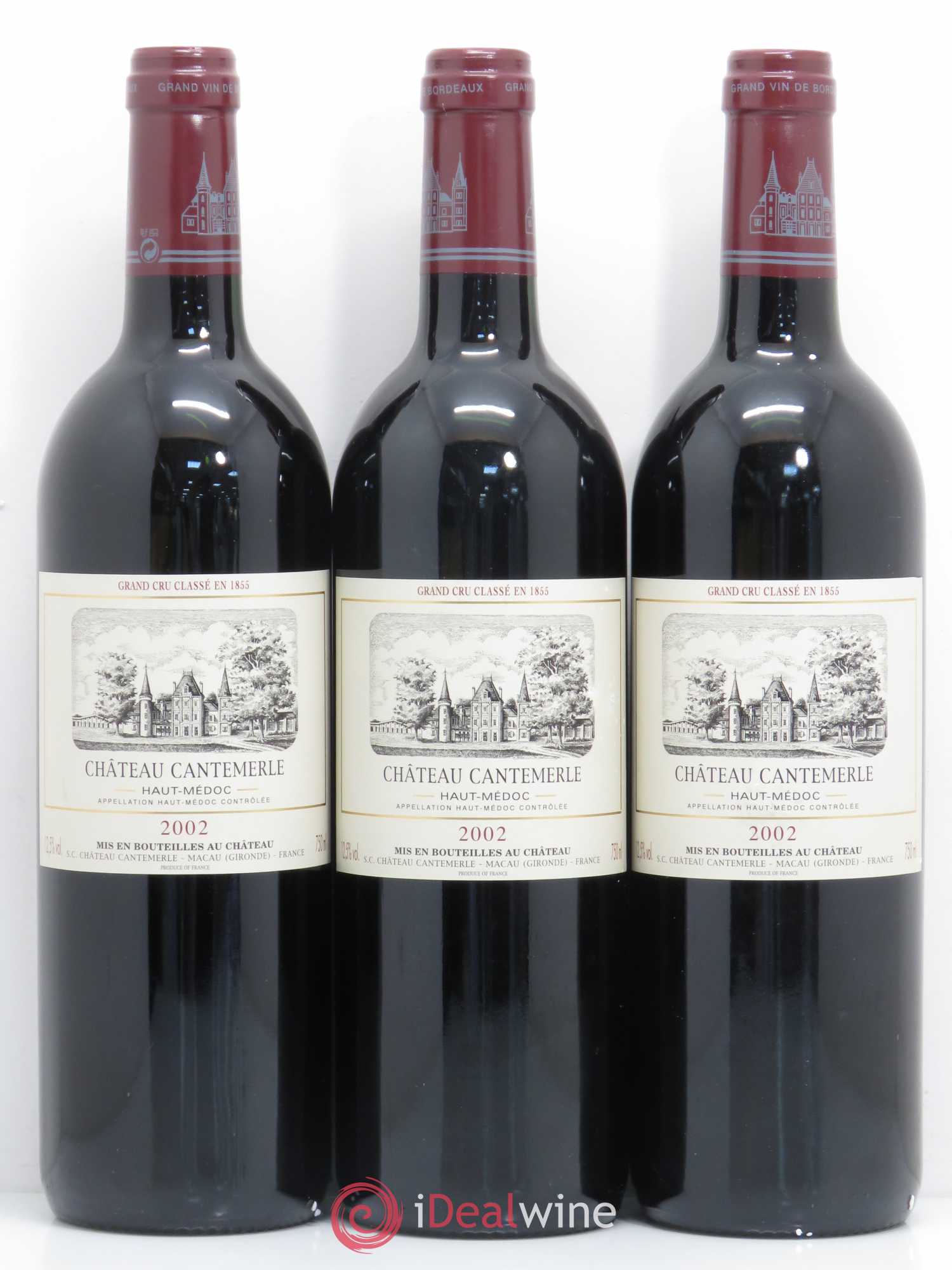 Château Cantemerle 5ème Grand Cru Classé 2002 - Lot de 12 bouteilles - 1