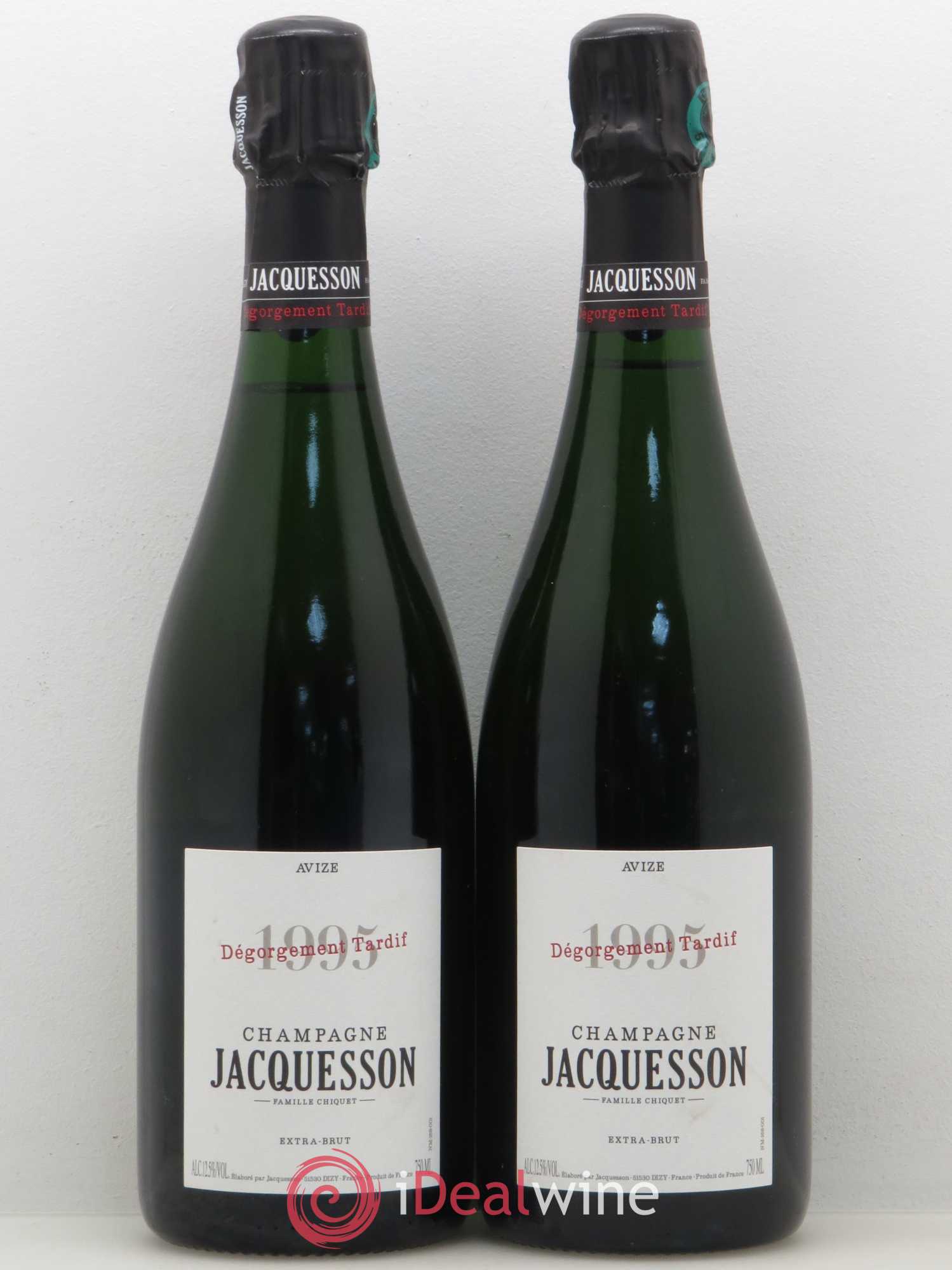 Avize DT (Dégorgement Tardif) Jacquesson 1995 - Lot de 2 bouteilles - 0