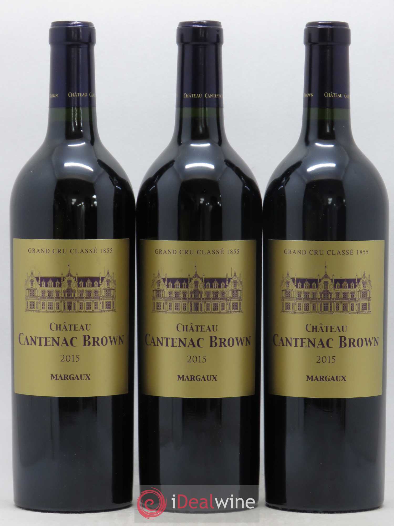 Château Cantenac Brown 3ème Grand Cru Classé 2015 - Lot de 3 bouteilles - 0