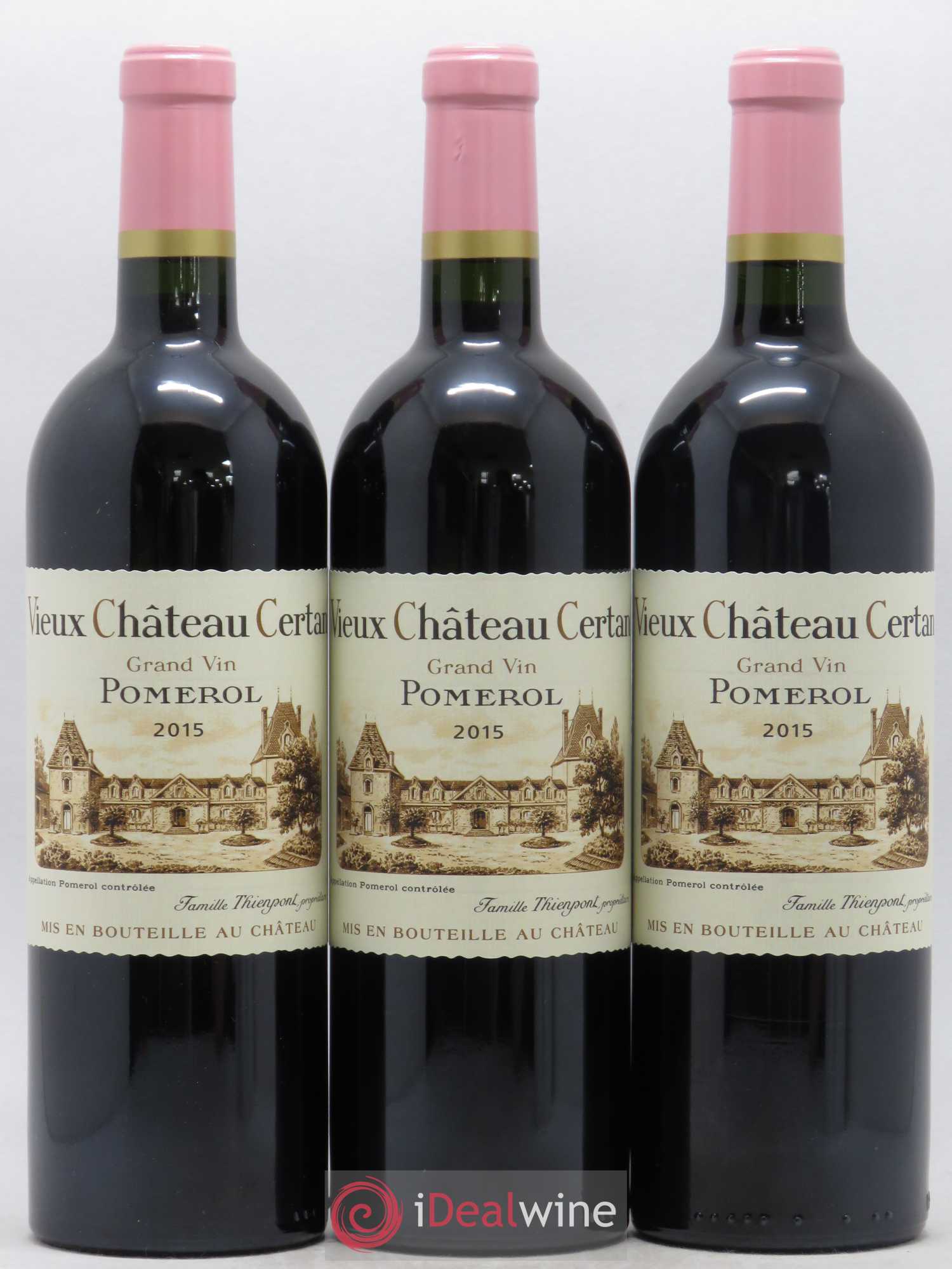 Vieux Château Certan 2015 - Lot de 3 bouteilles - 0