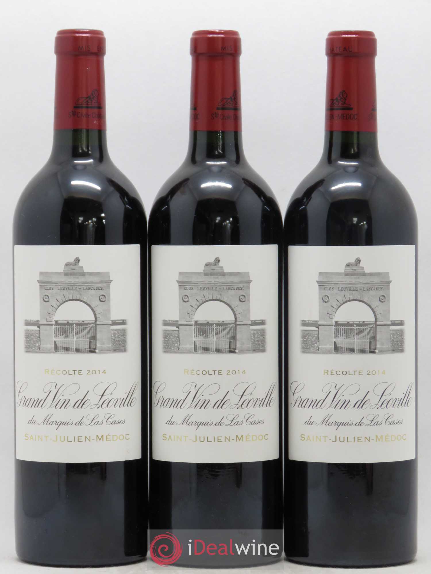 Château Léoville Las Cases 2ème Grand Cru Classé 2014 - Lot de 3 bouteilles - 0