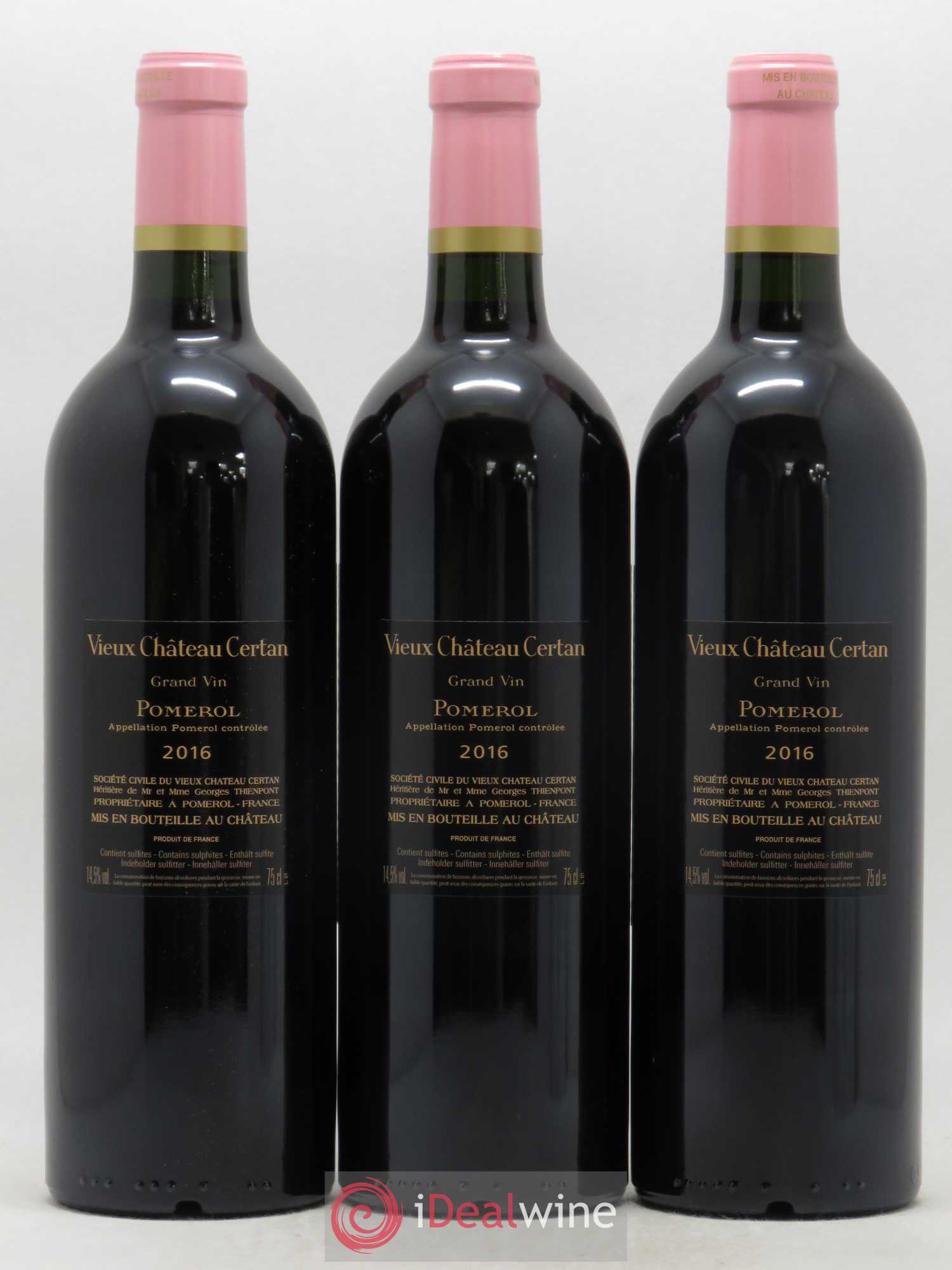 Vieux Château Certan 2016 - Lot de 3 bouteilles - 1