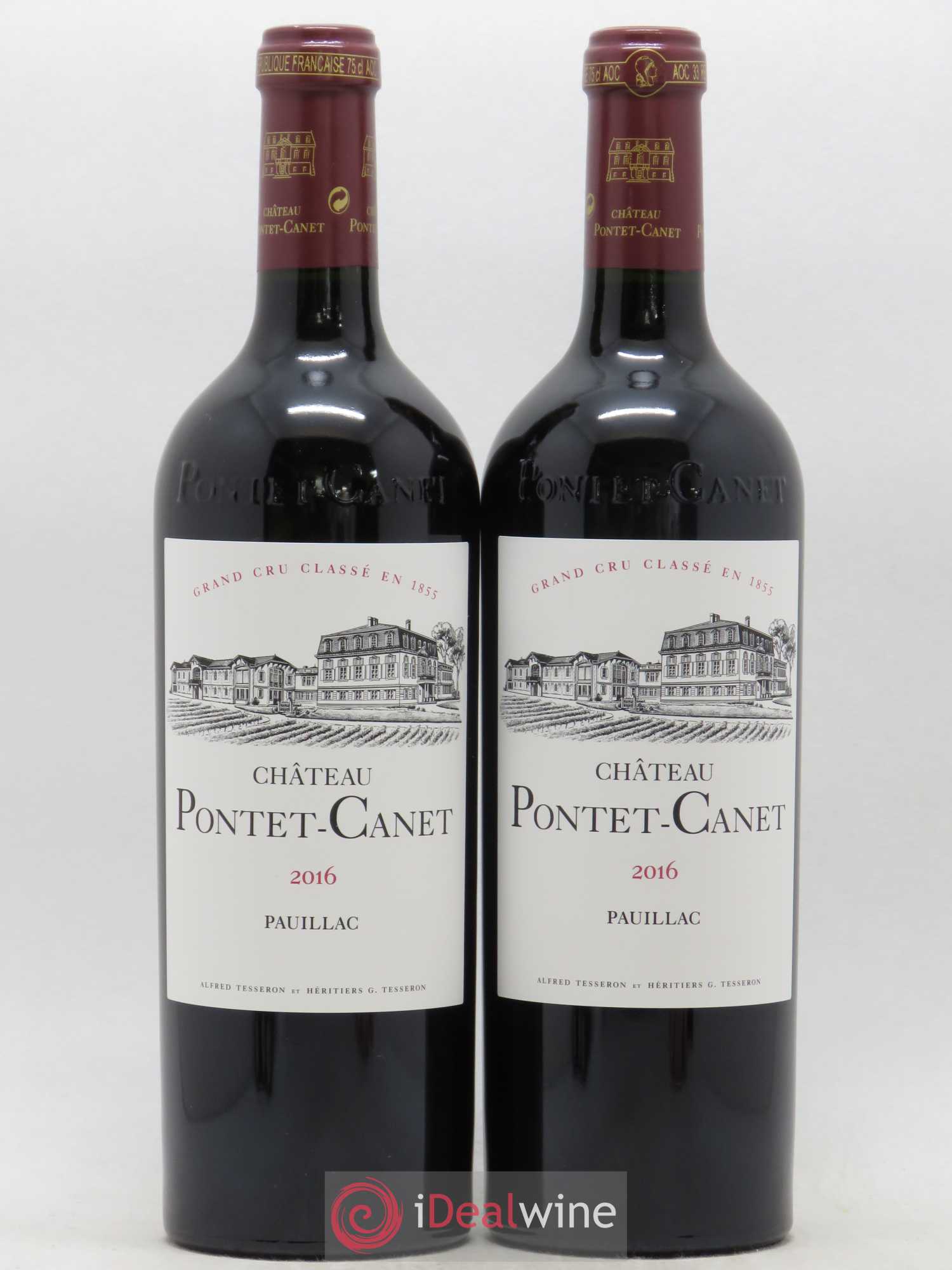 Château Pontet Canet 5ème Grand Cru Classé 2016 - Lot de 2 bouteilles - 0