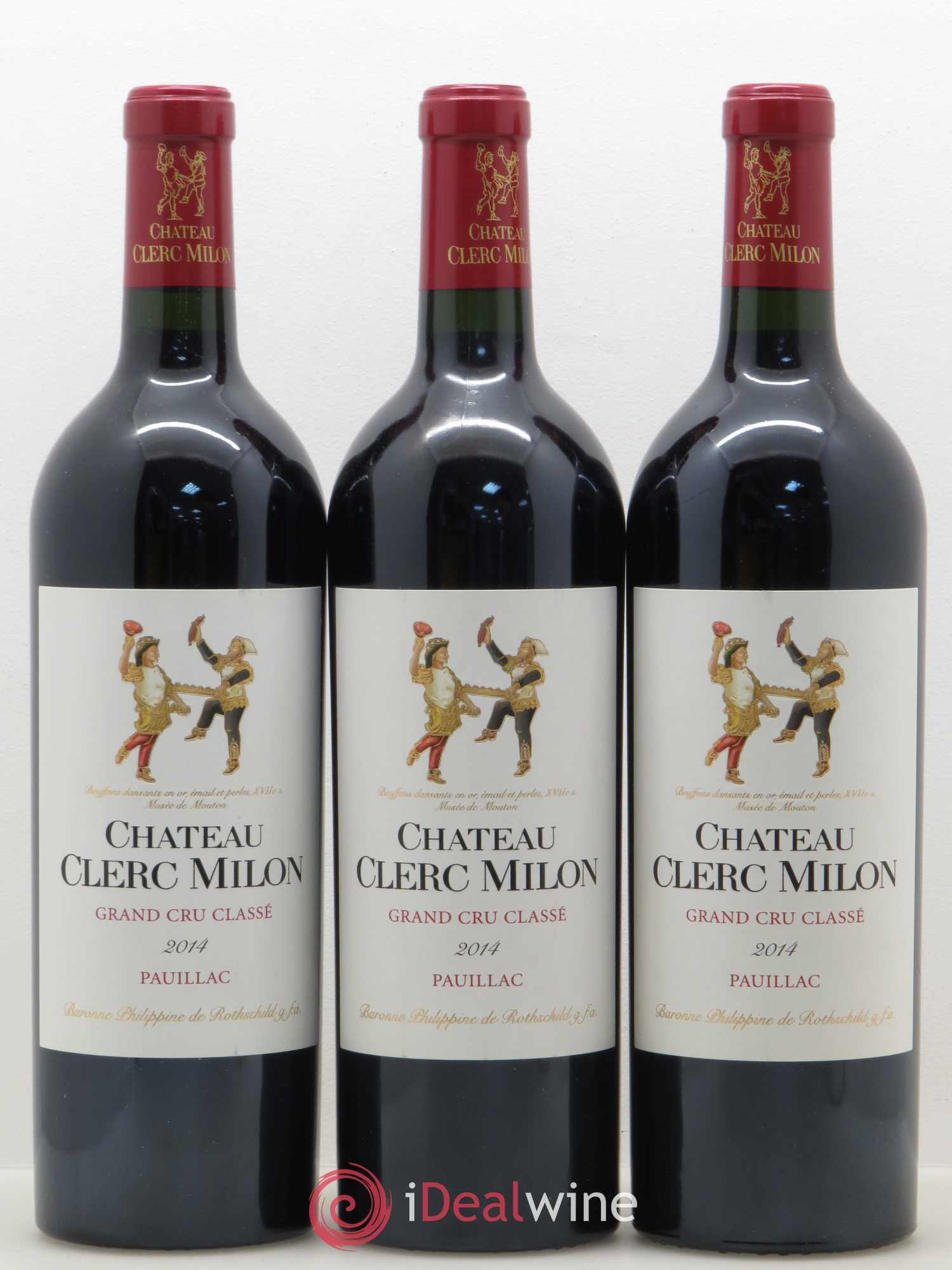Château Clerc Milon 5ème Grand Cru Classé 2014 - Lot de 3 bouteilles - 0