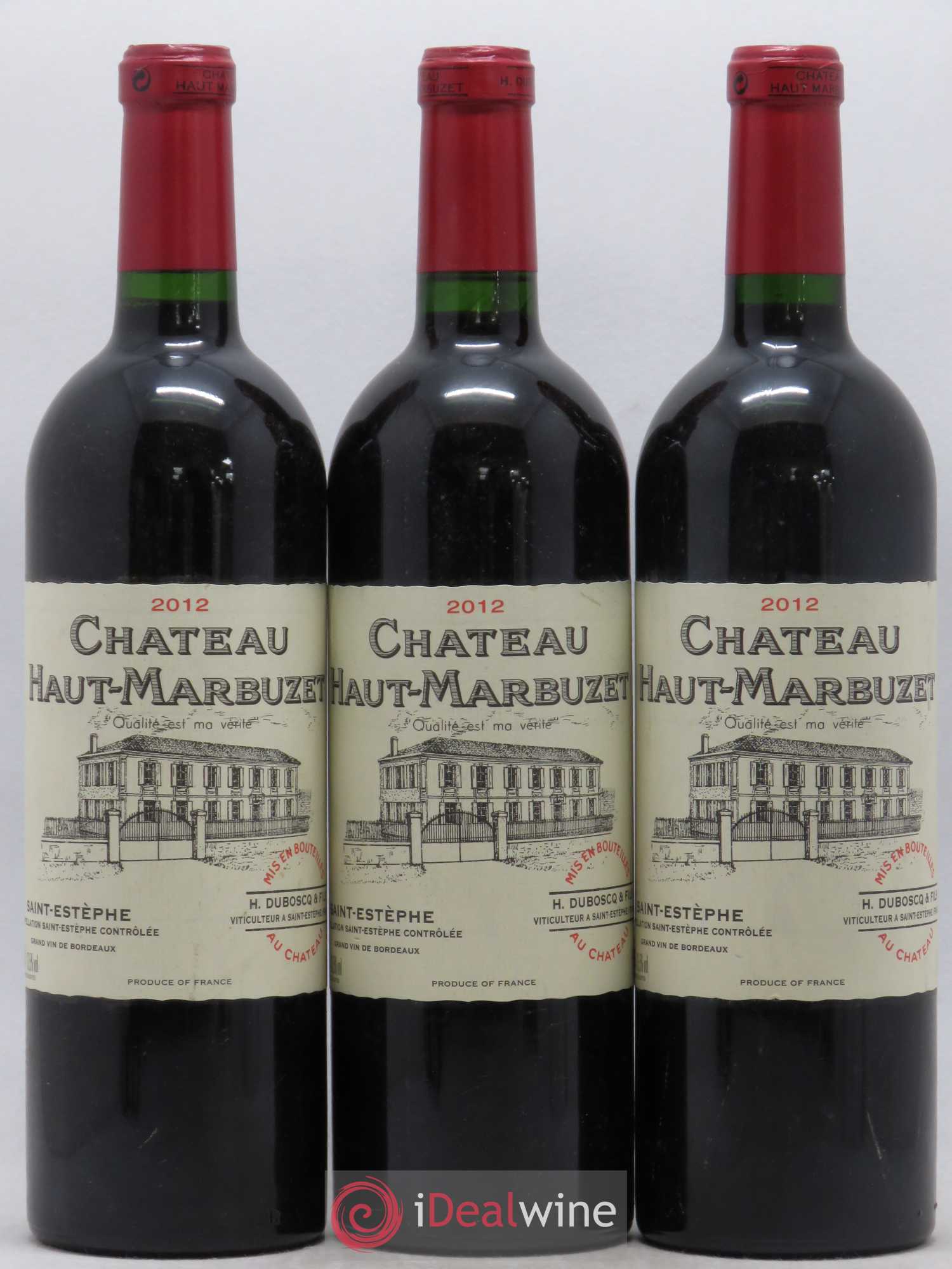Château Haut Marbuzet 2012 - Lot de 3 bouteilles - 0