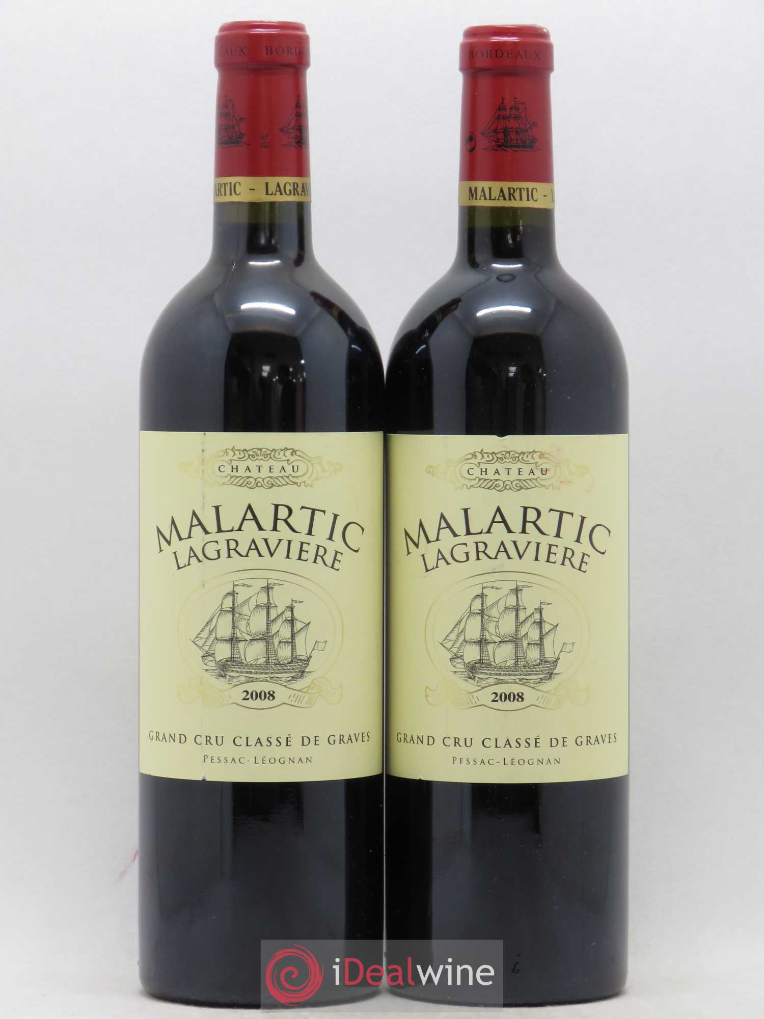 Château Malartic-Lagravière Cru Classé de Graves 2008 - Lot de 2 bouteilles - 0