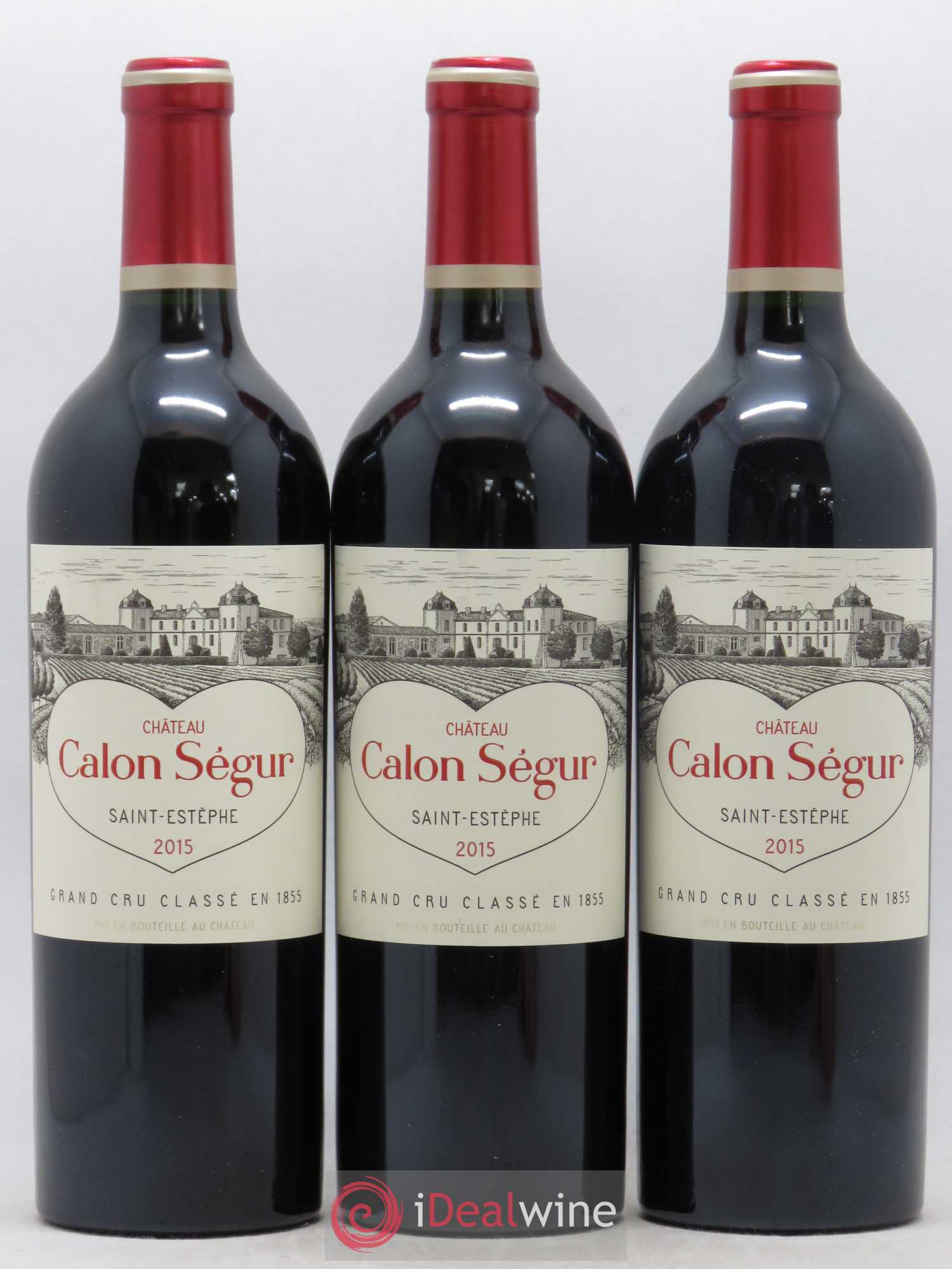 Château Calon Ségur 3ème Grand Cru Classé 2015 - Lot de 3 bouteilles - 0
