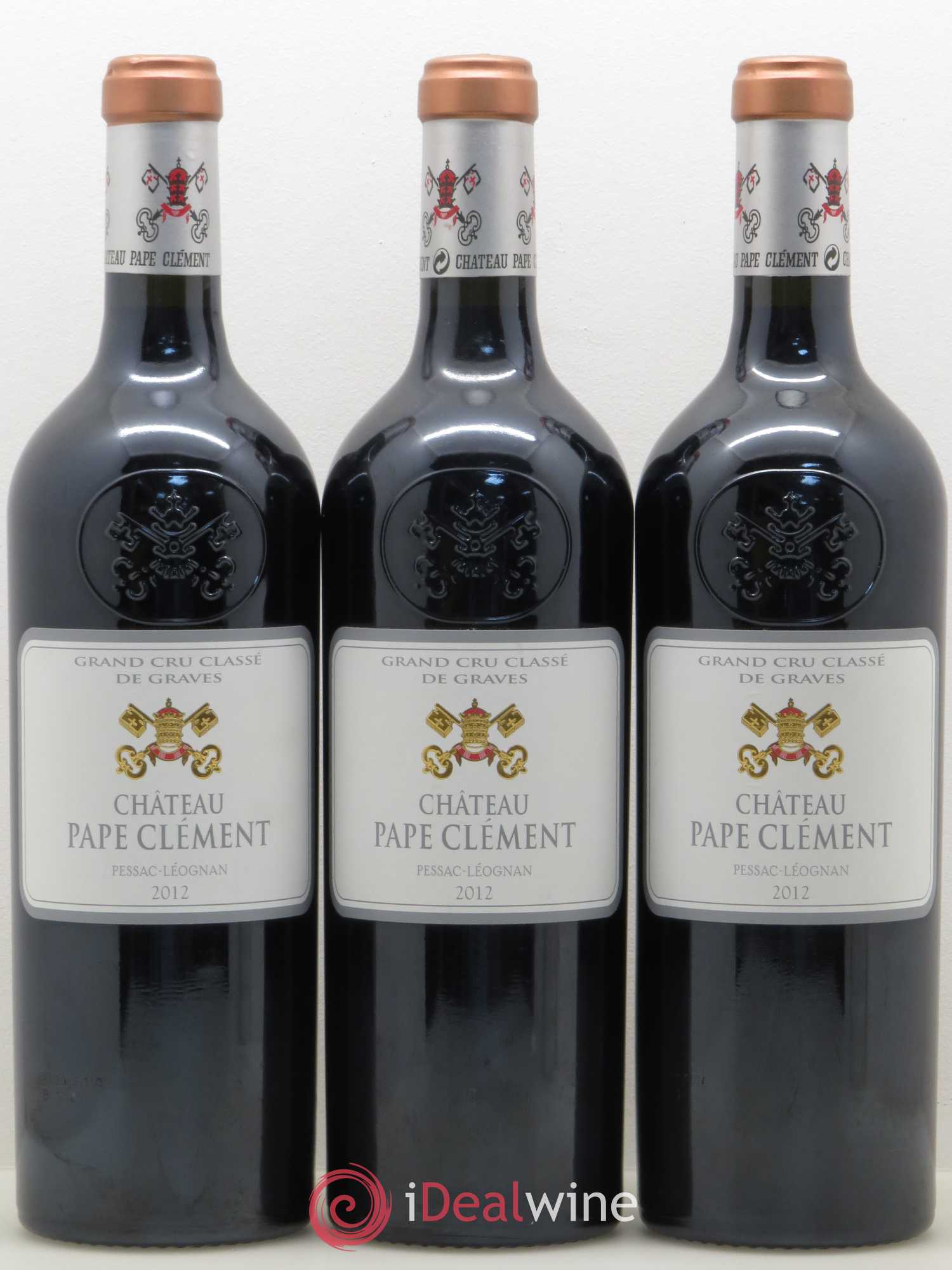Château Pape Clément Cru Classé de Graves 2012 - Lot de 3 bouteilles - 0
