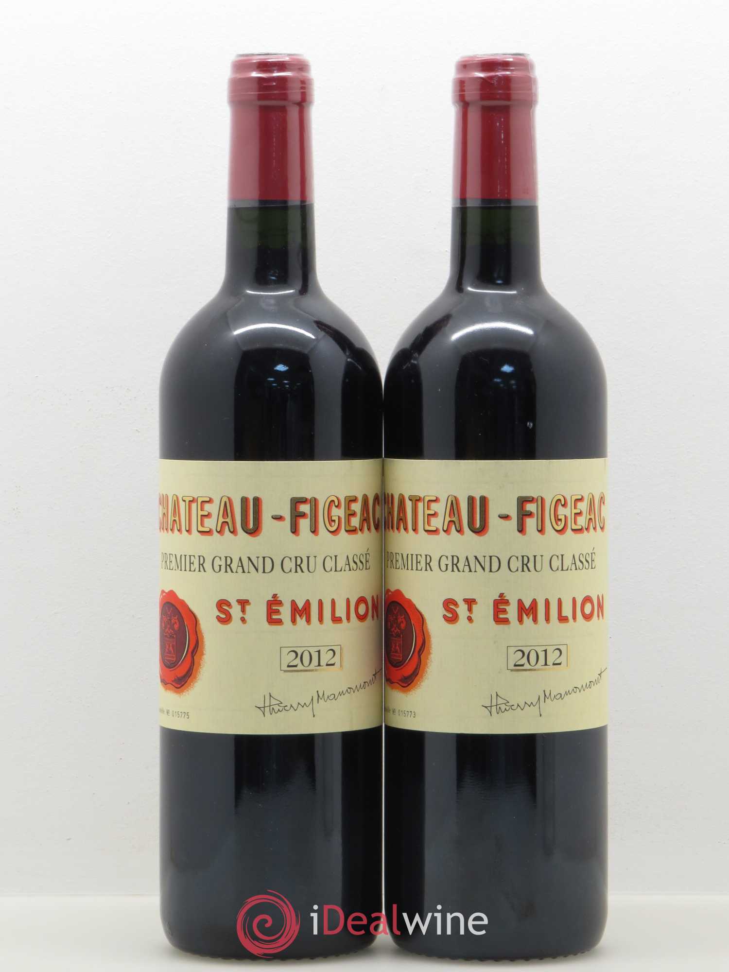 Château Figeac 1er Grand Cru Classé A 2012 - Lot de 2 bouteilles - 0