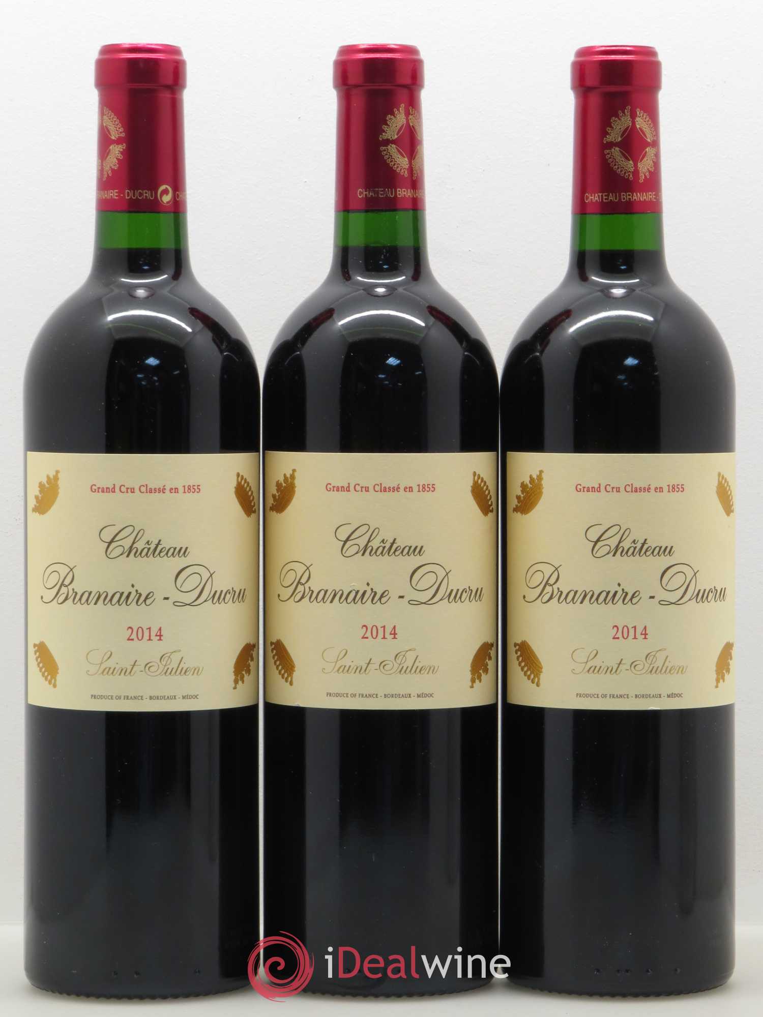 Château Branaire Ducru 4ème Grand Cru Classé 2014 - Lot de 3 bouteilles - 0