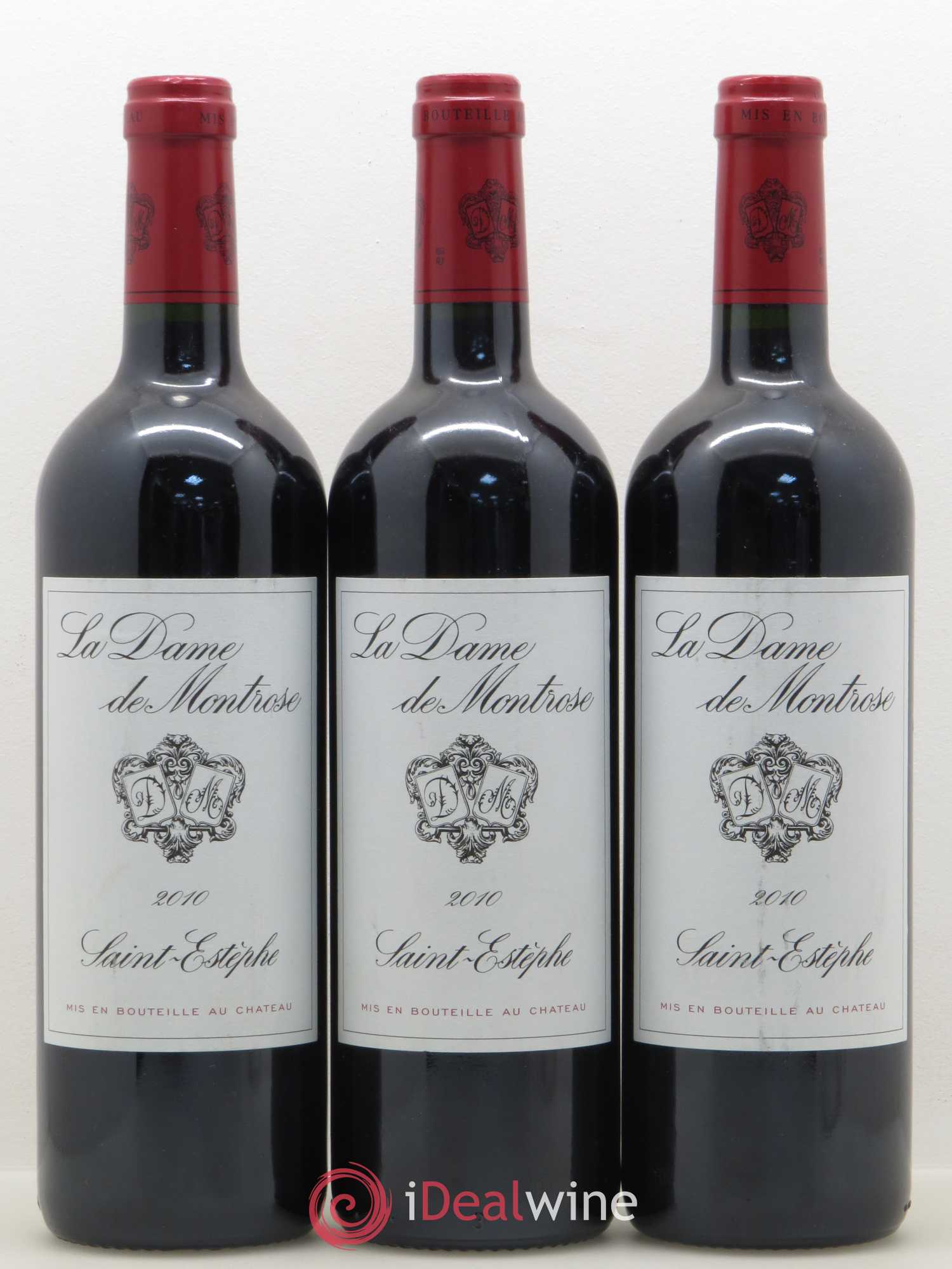 La Dame de Montrose Second Vin 2010 - Lot de 3 bouteilles - 0