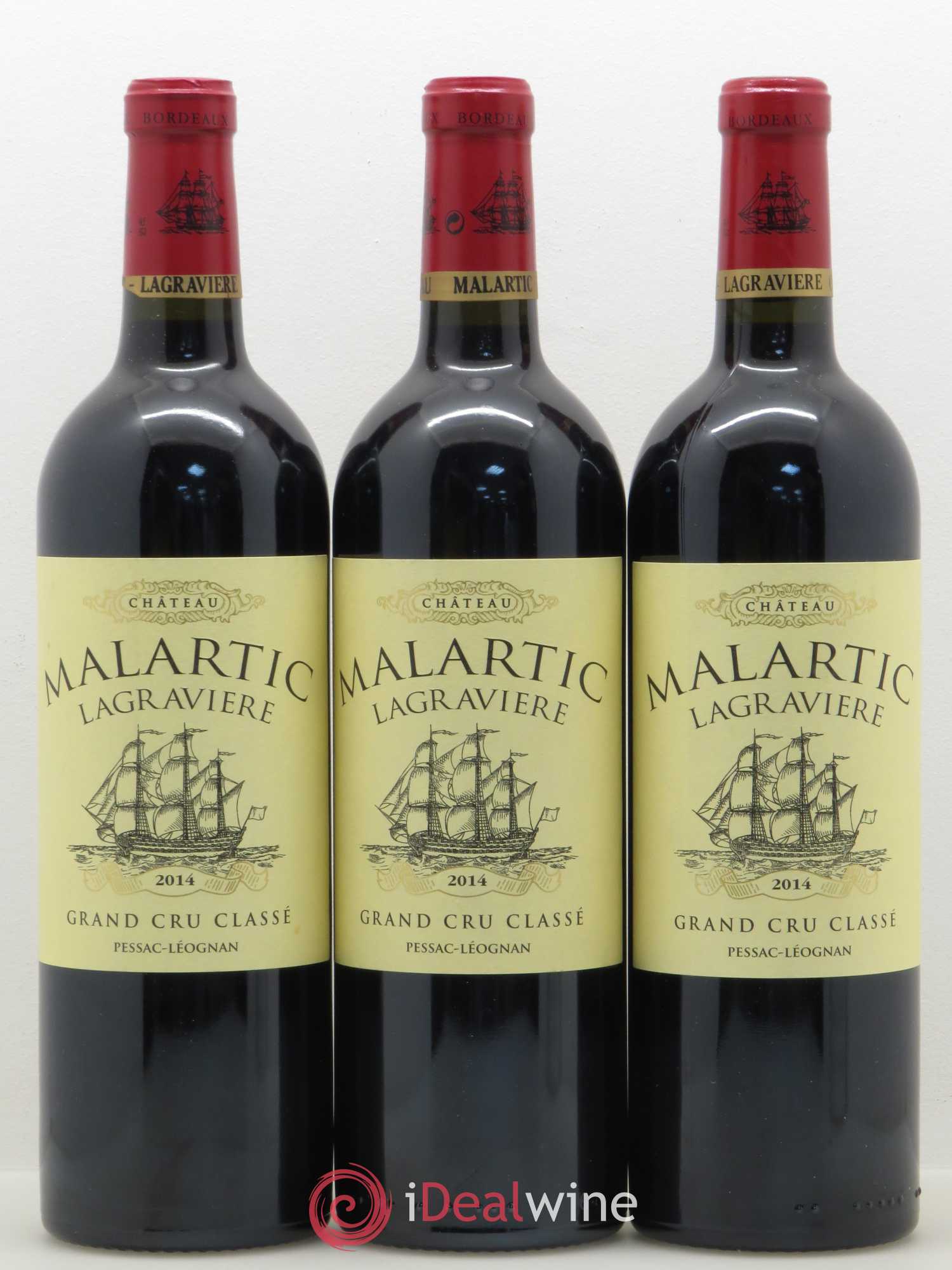 Château Malartic-Lagravière Cru Classé de Graves 2014 - Lot de 3 bouteilles - 0