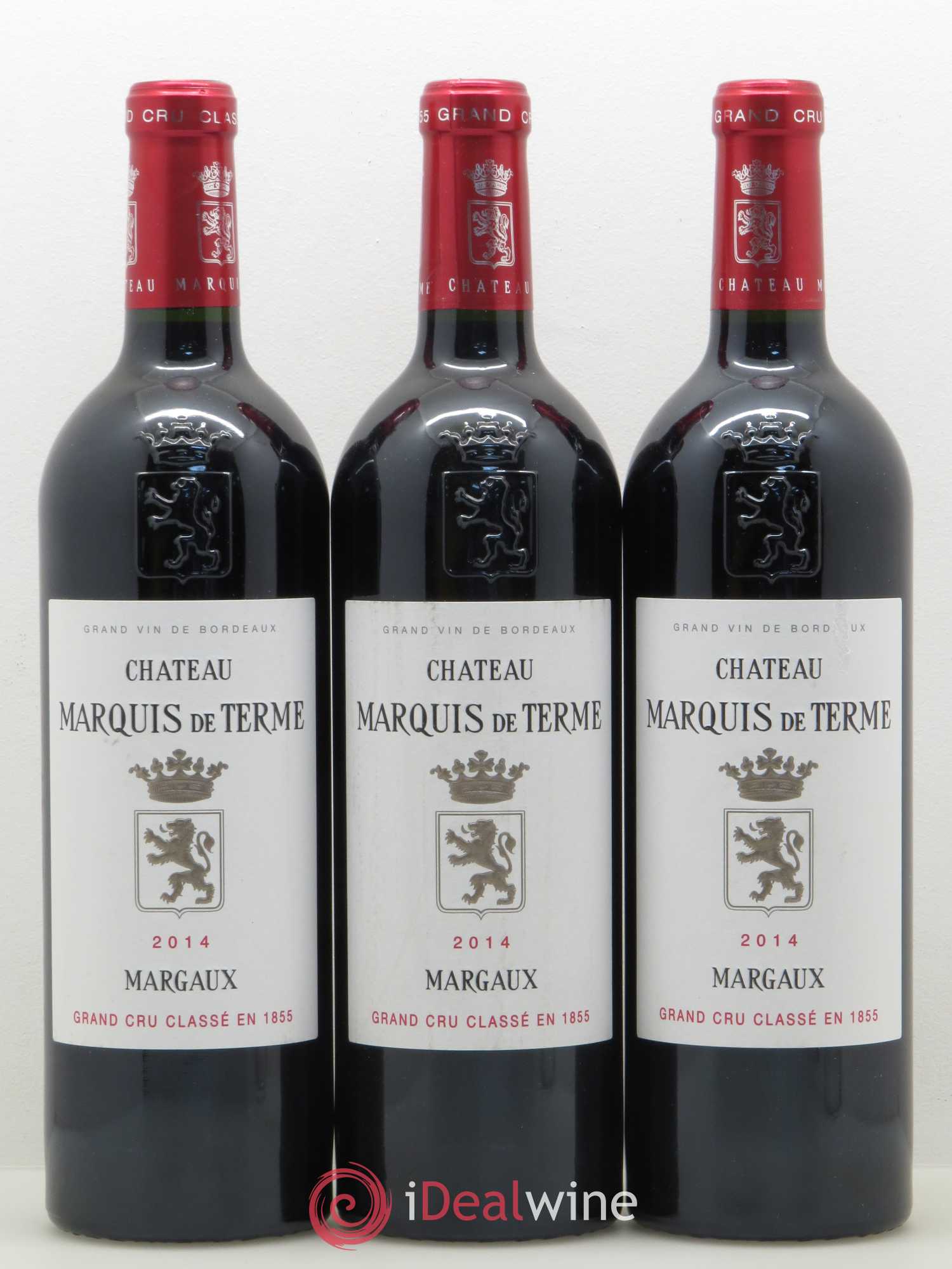 Château Marquis de Terme 4ème Grand Cru Classé 2014 - Lot de 3 bouteilles - 0