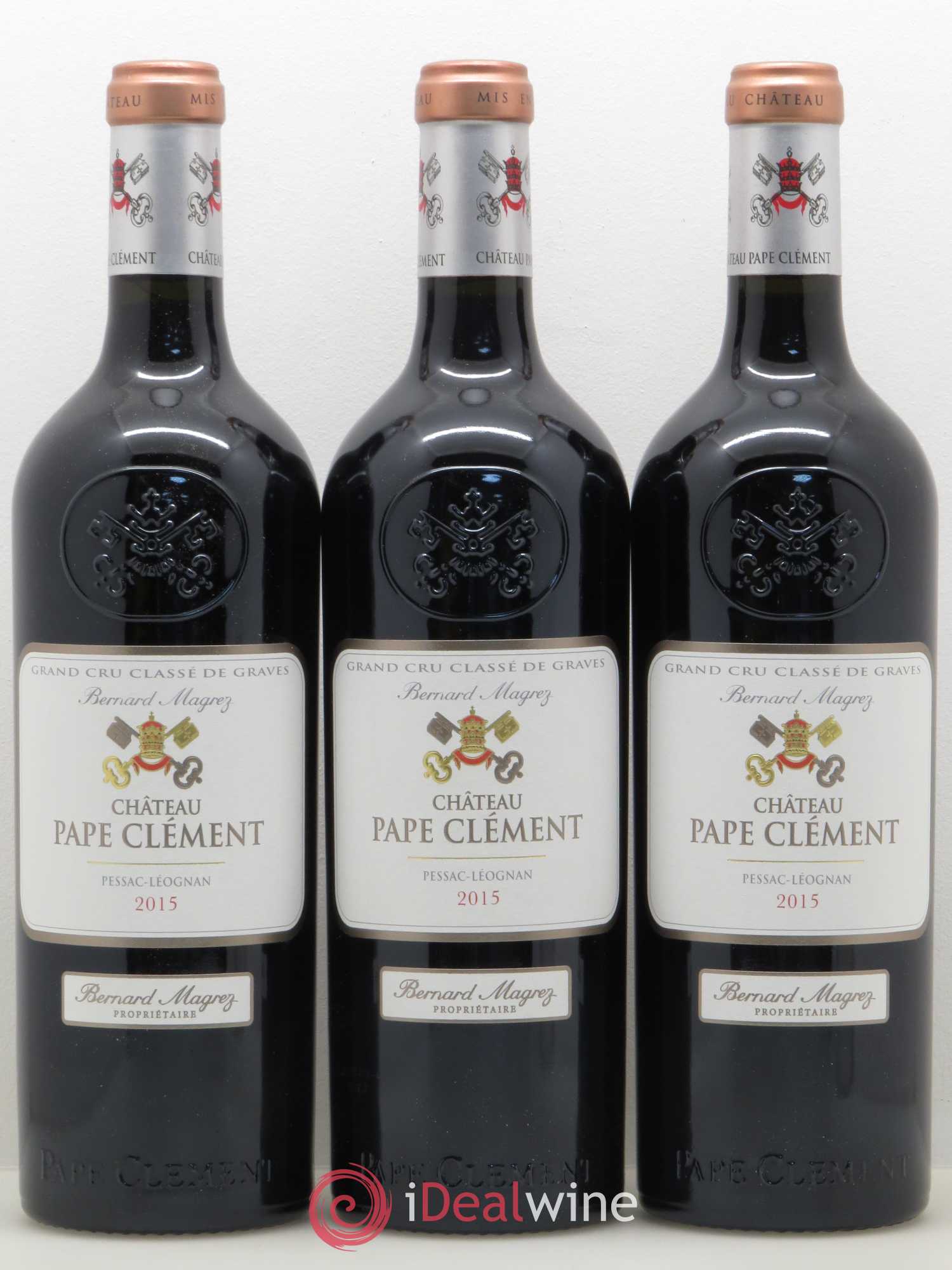 Château Pape Clément Cru Classé de Graves 2015 - Lot de 3 bouteilles - 0