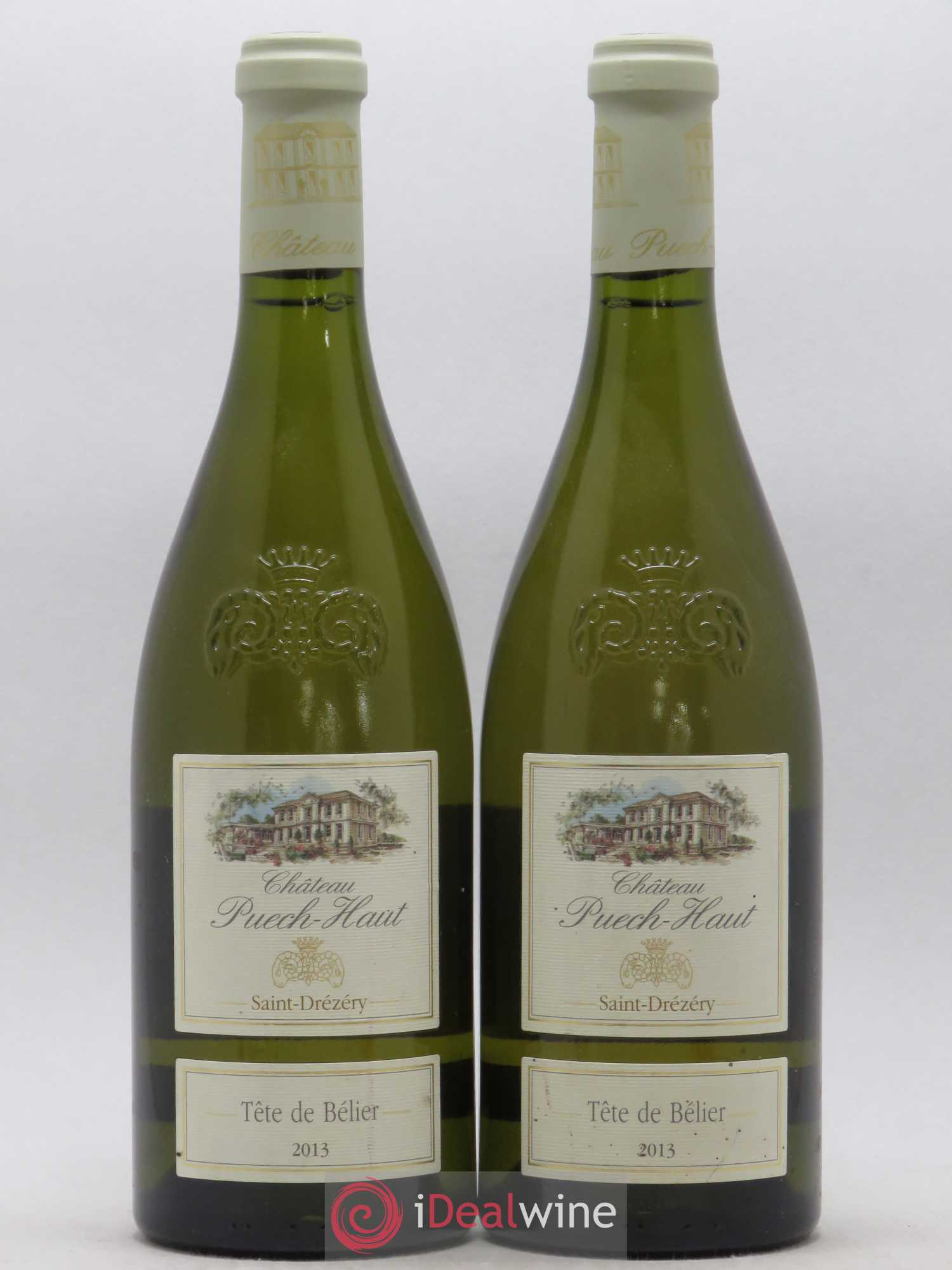 Coteaux du Languedoc Château Puech-Haut Gérard Bru Tête de bélier 2013 - Lot de 2 bouteilles - 0