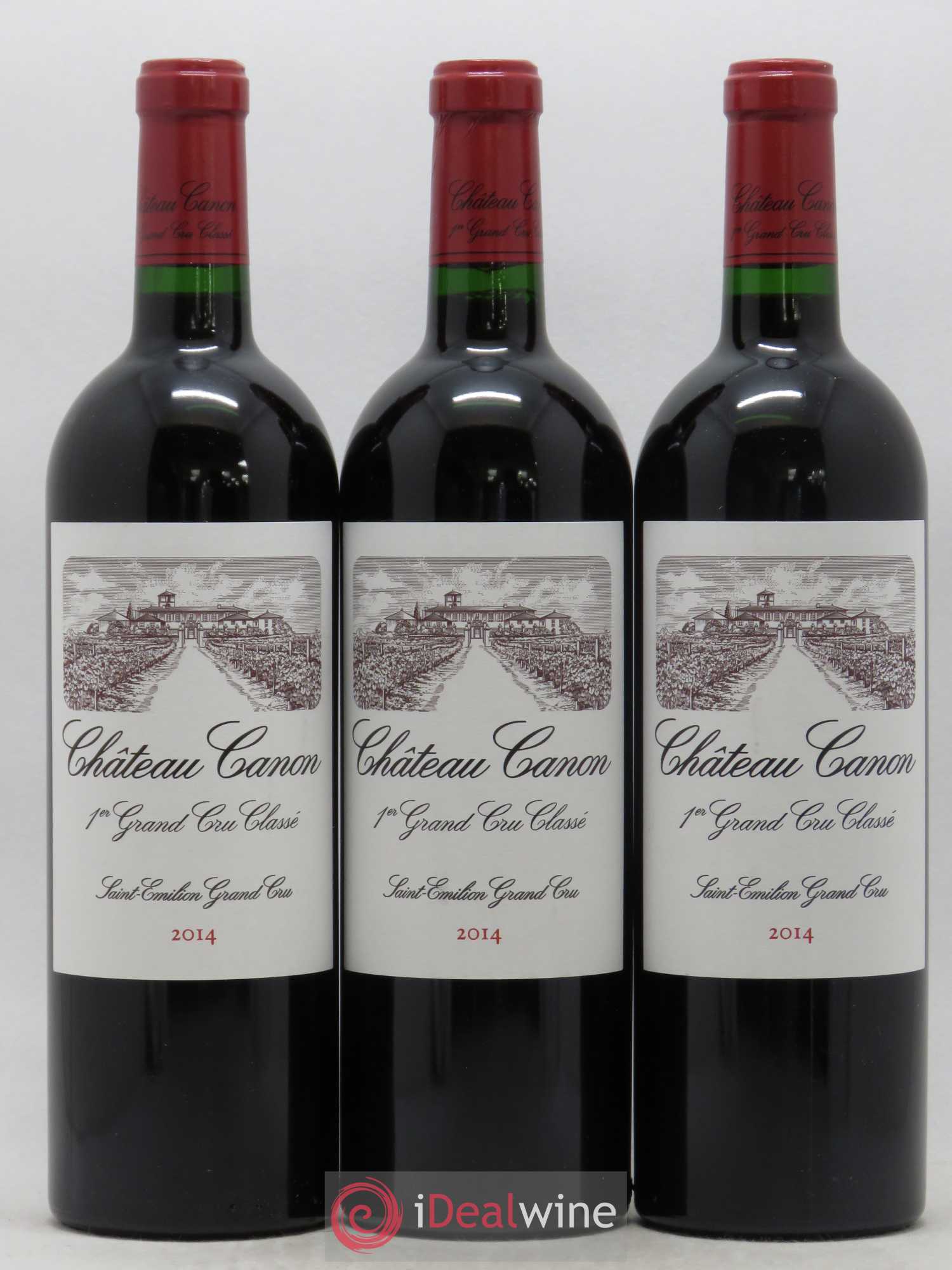 Château Canon 1er Grand Cru Classé B 2014 - Lot de 3 bouteilles - 0