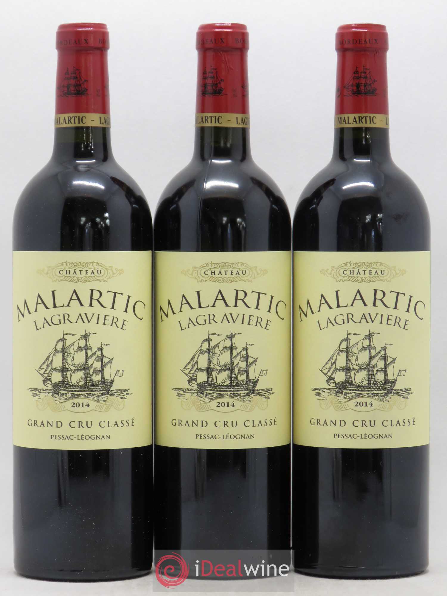 Château Malartic-Lagravière Cru Classé de Graves 2014 - Lot de 3 bouteilles - 0