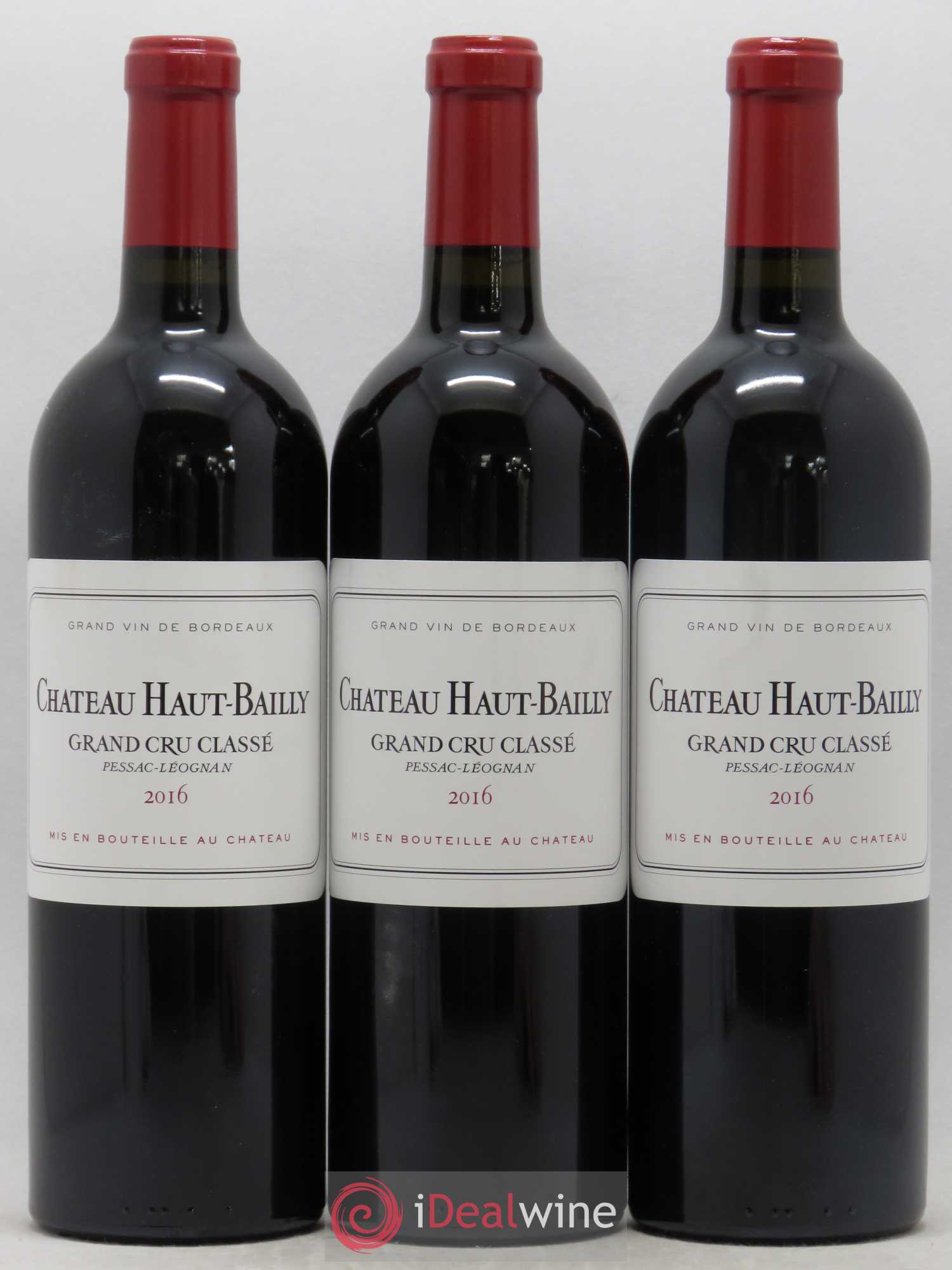 Château Haut-Bailly Cru Classé de Graves 2016 - Lot de 3 bouteilles - 0