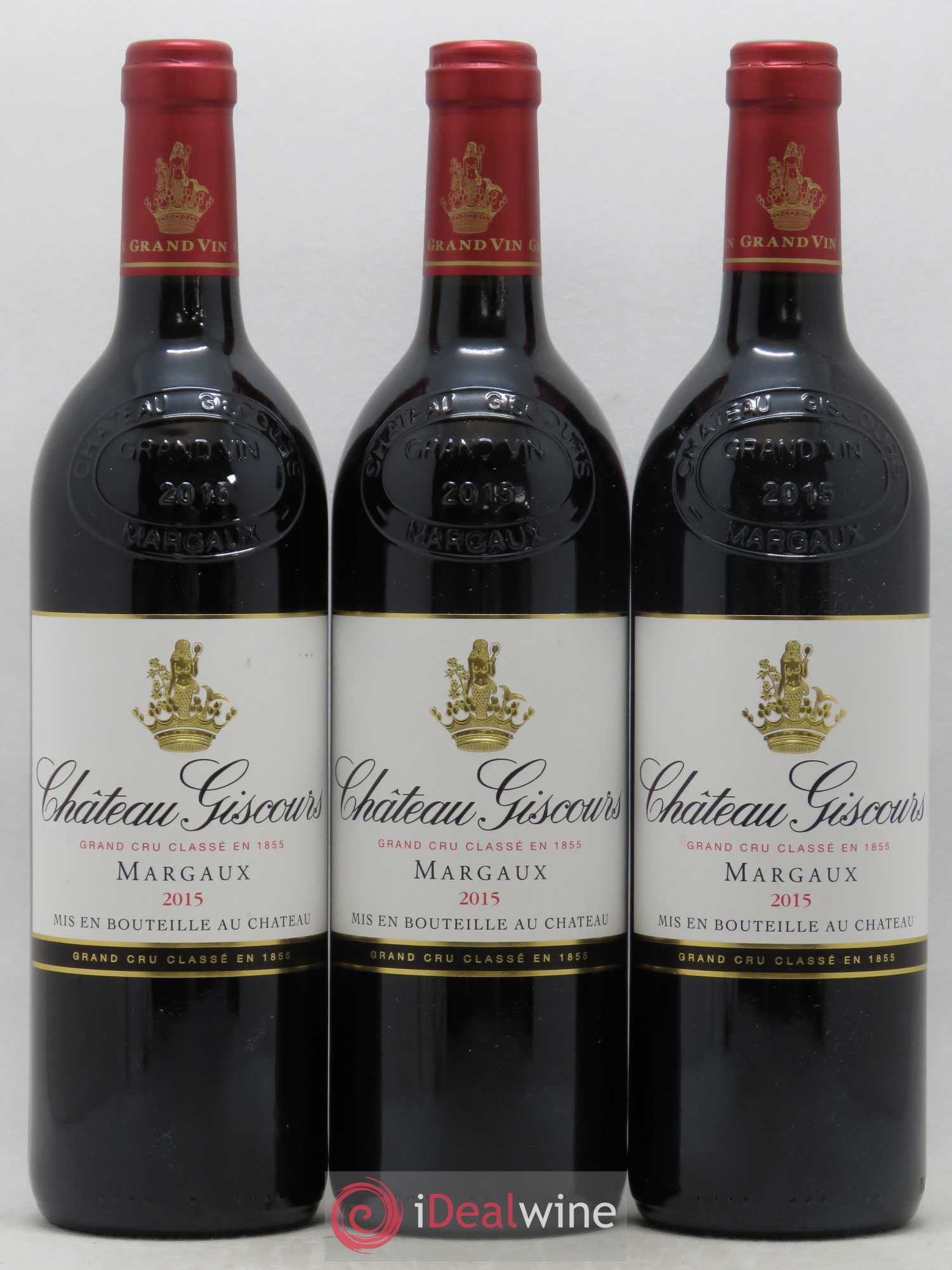 Château Giscours 3ème Grand Cru Classé 2015 - Lot de 3 bouteilles - 0