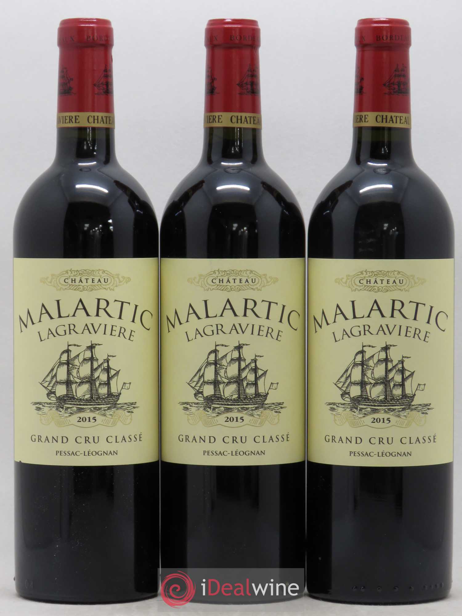 Château Malartic-Lagravière Cru Classé de Graves 2015 - Lot de 3 bouteilles - 0