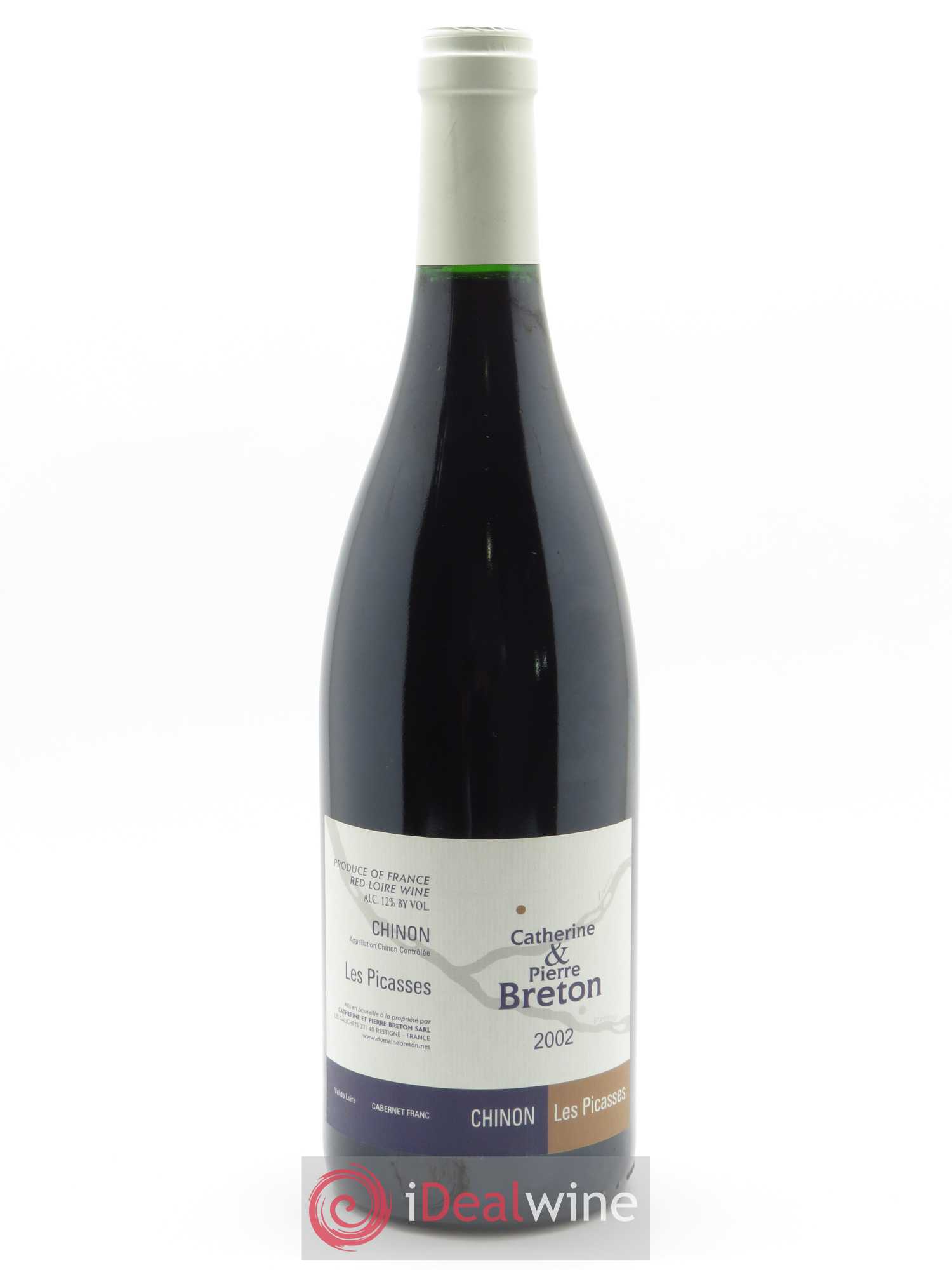 Chinon Les Picasses Catherine et Pierre Breton 2002 - Lot de 1 bouteille - 0
