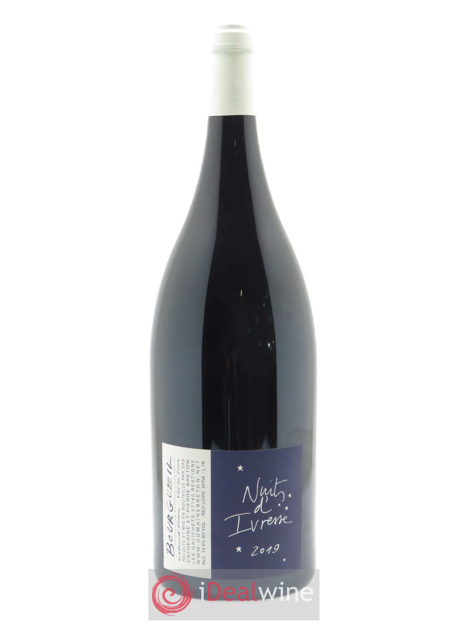 Bourgueil Nuits d'ivresse Catherine et Pierre Breton 2019 - Lot de 1 magnum - 0
