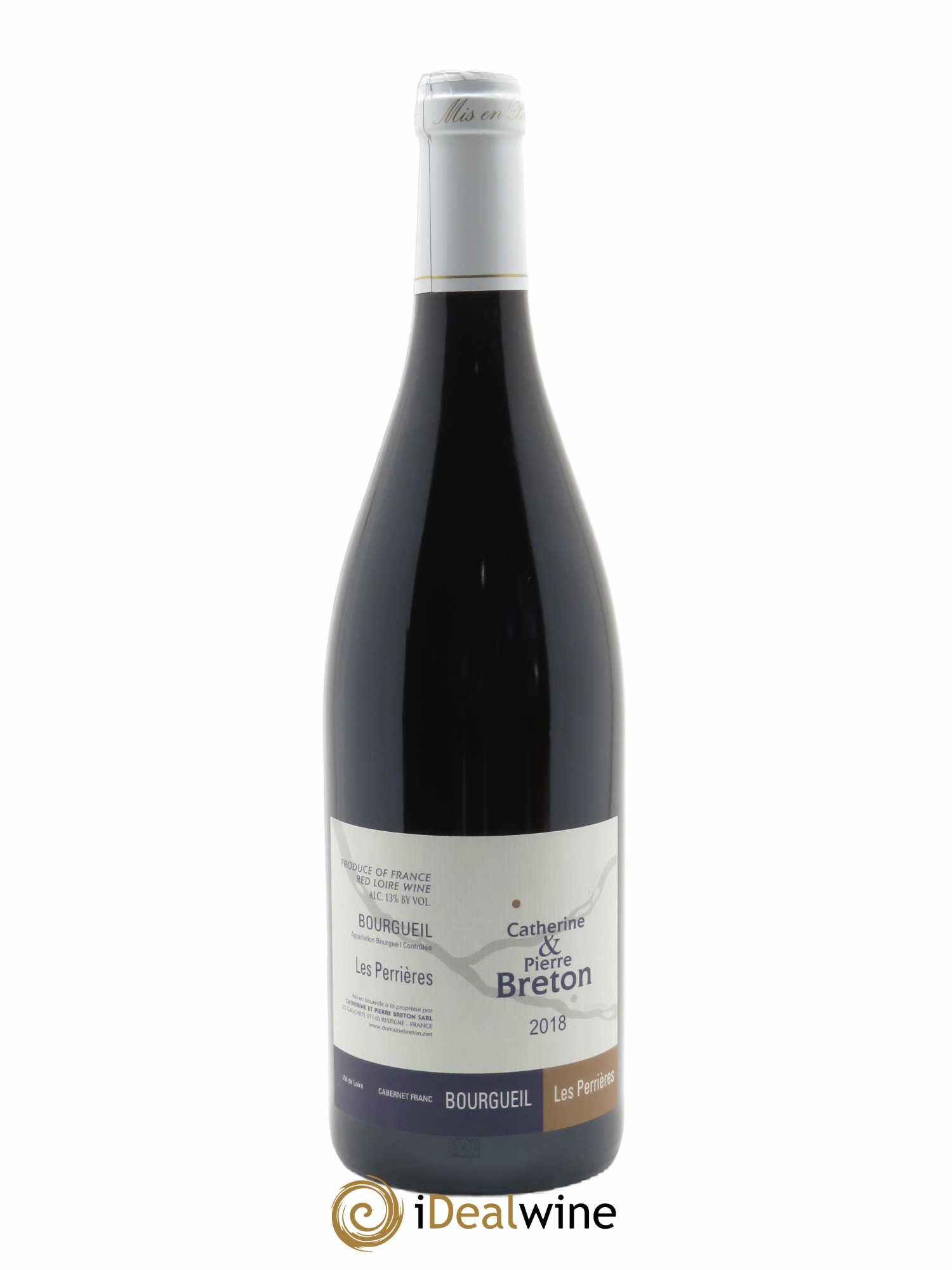 Bourgueil Les Perrières Catherine et Pierre Breton 2018 - Lot of 1 bottle - 0