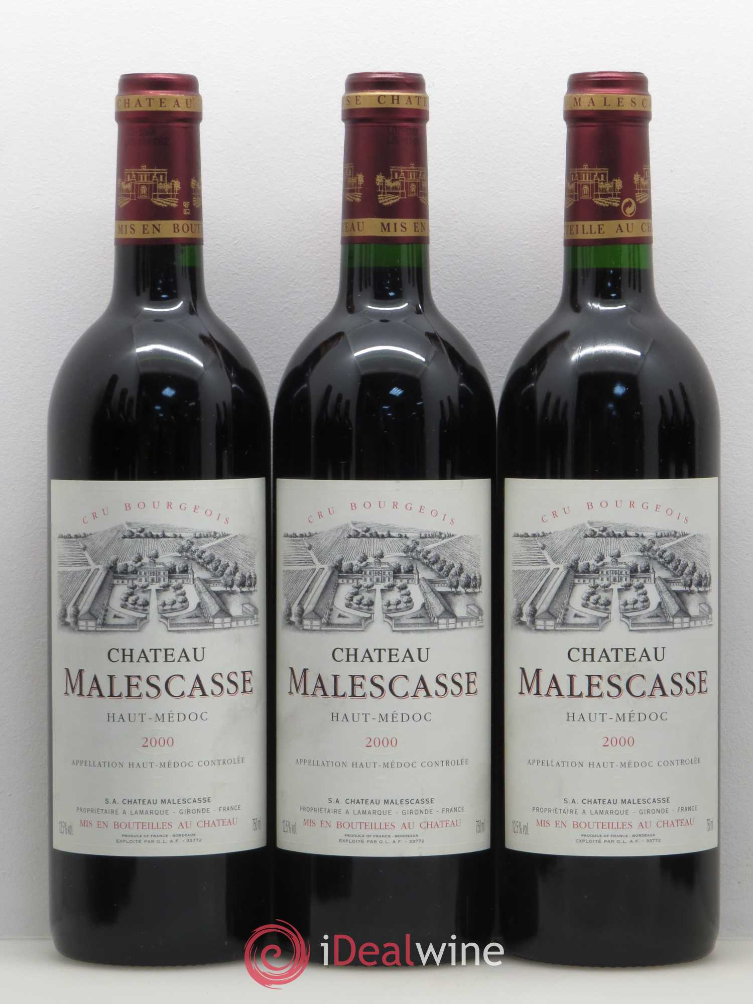 Château Malescasse Cru Bourgeois Exceptionnel 2000 - Lot de 12 bouteilles - 2
