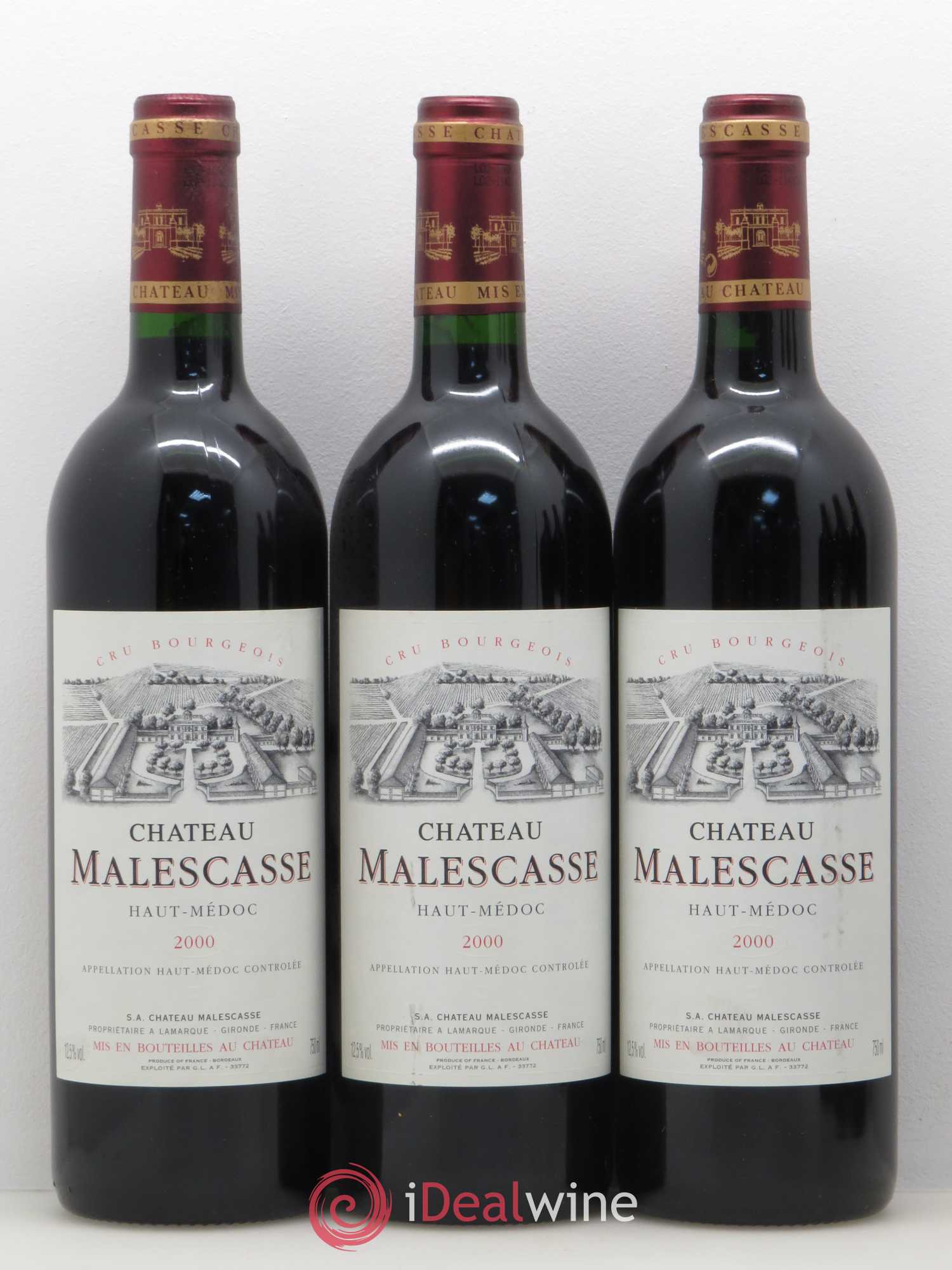 Château Malescasse Cru Bourgeois Exceptionnel 2000 - Lot de 12 bouteilles - 3