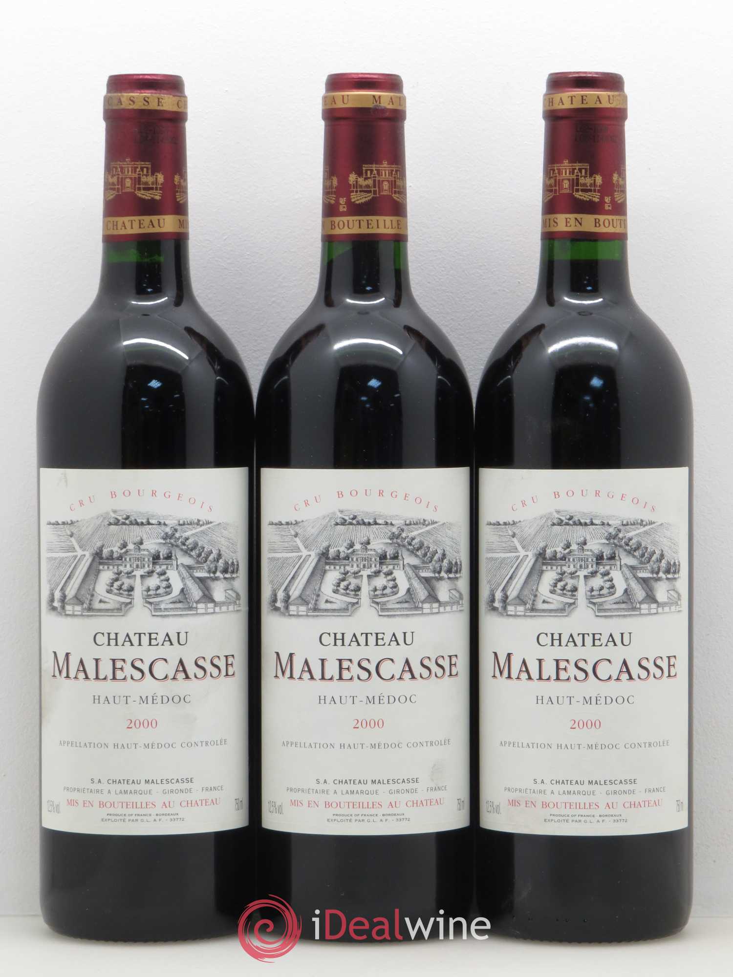 Château Malescasse Cru Bourgeois Exceptionnel 2000 - Lot de 12 bouteilles - 4