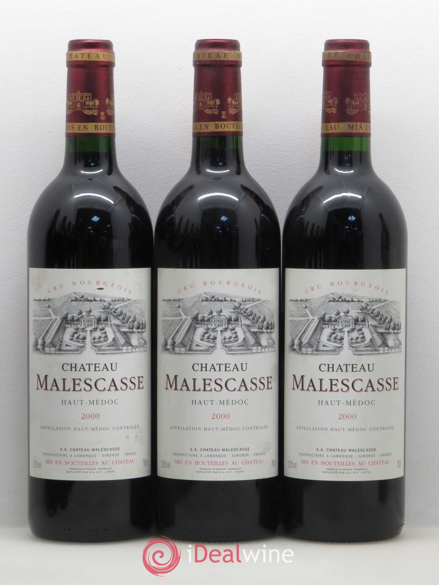 Château Malescasse Cru Bourgeois Exceptionnel 2000 - Lot de 12 bouteilles - 2