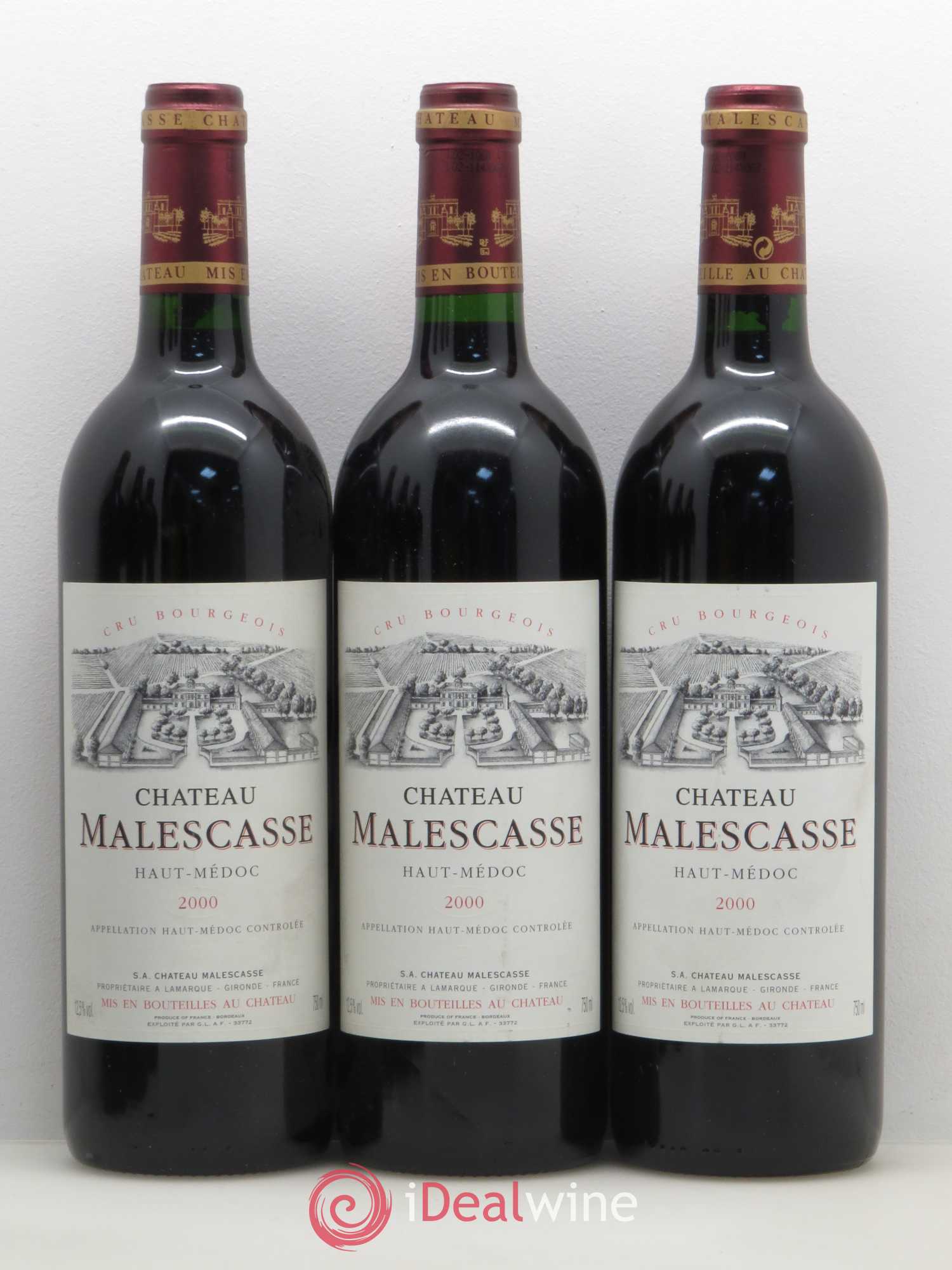 Château Malescasse Cru Bourgeois Exceptionnel 2000 - Lot de 12 bouteilles - 3