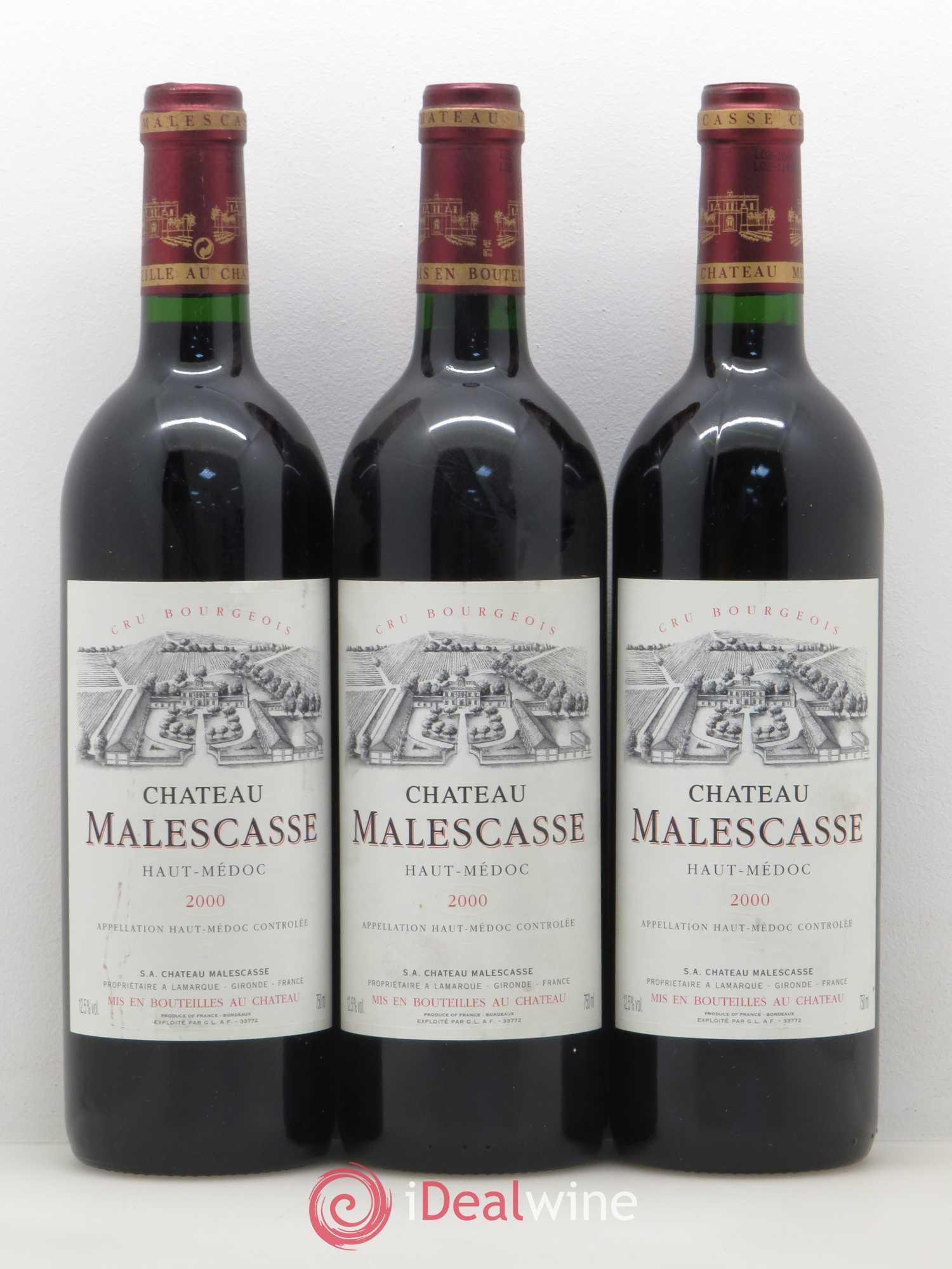Château Malescasse Cru Bourgeois Exceptionnel 2000 - Lot de 12 bouteilles - 4