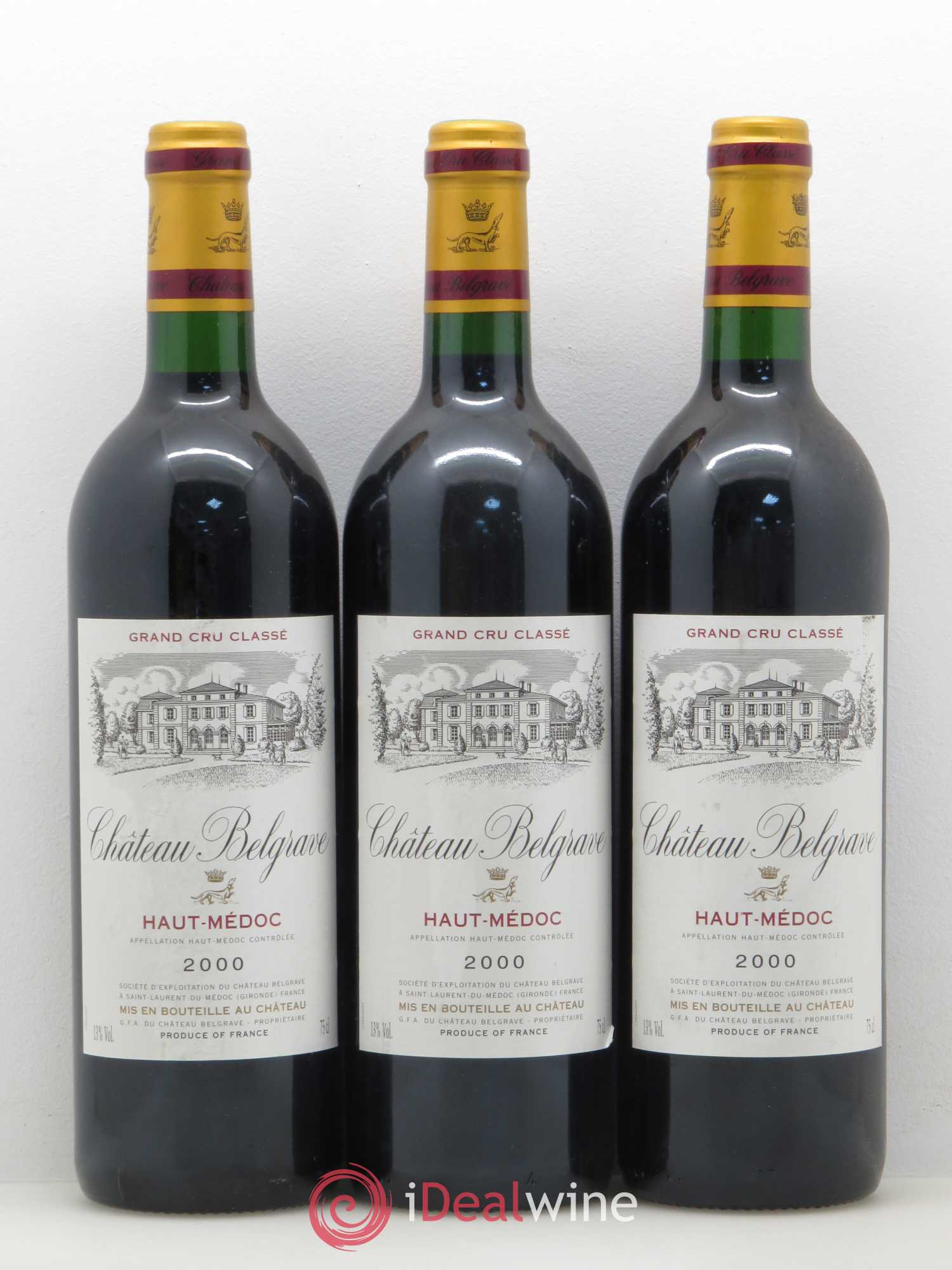 Château Belgrave 5ème Grand Cru Classé 2000 - Lot de 12 bouteilles - 4