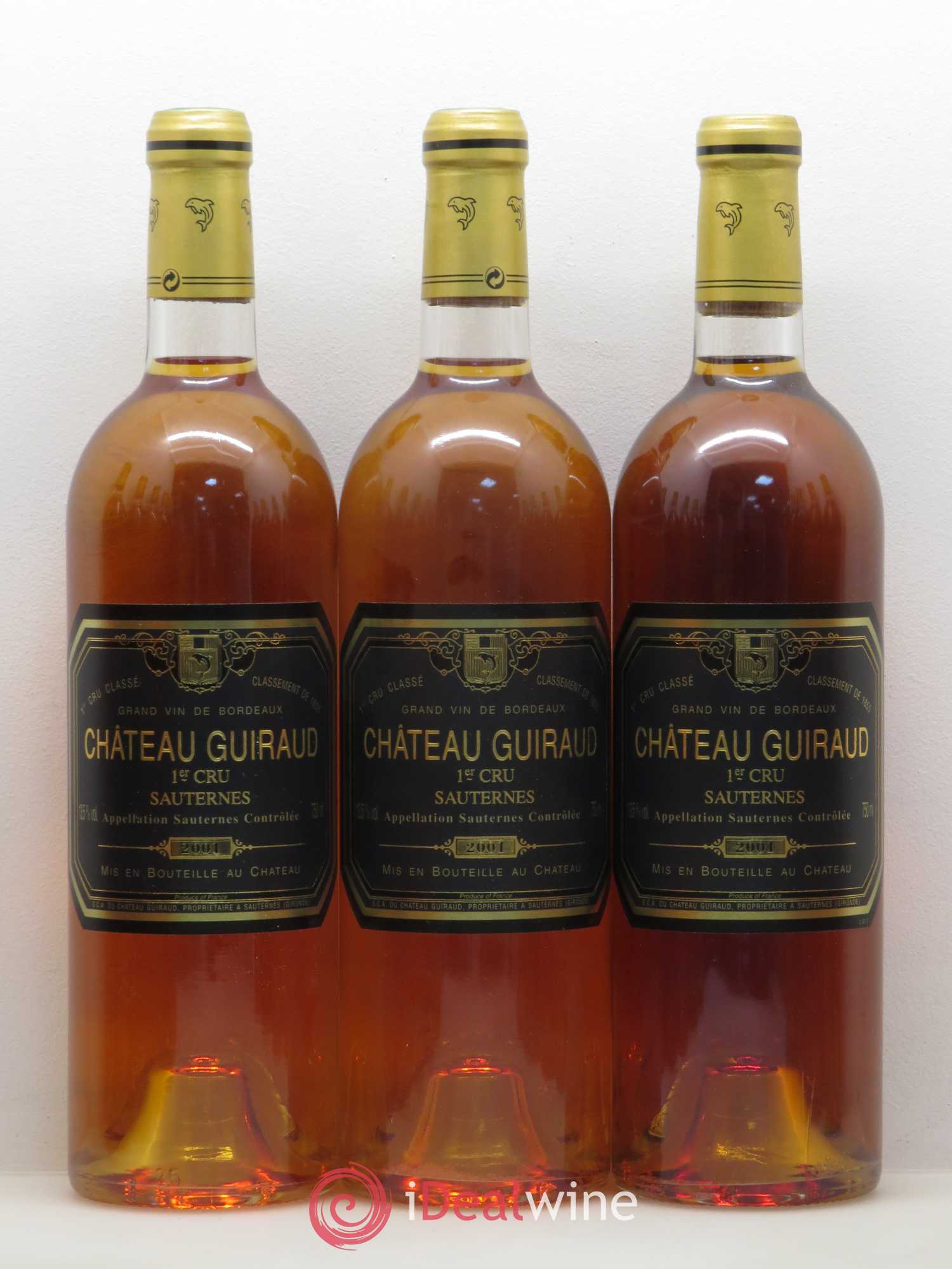 Château Guiraud 1er Grand Cru Classé 2001 - Lotto di 12 bottiglie - 1
