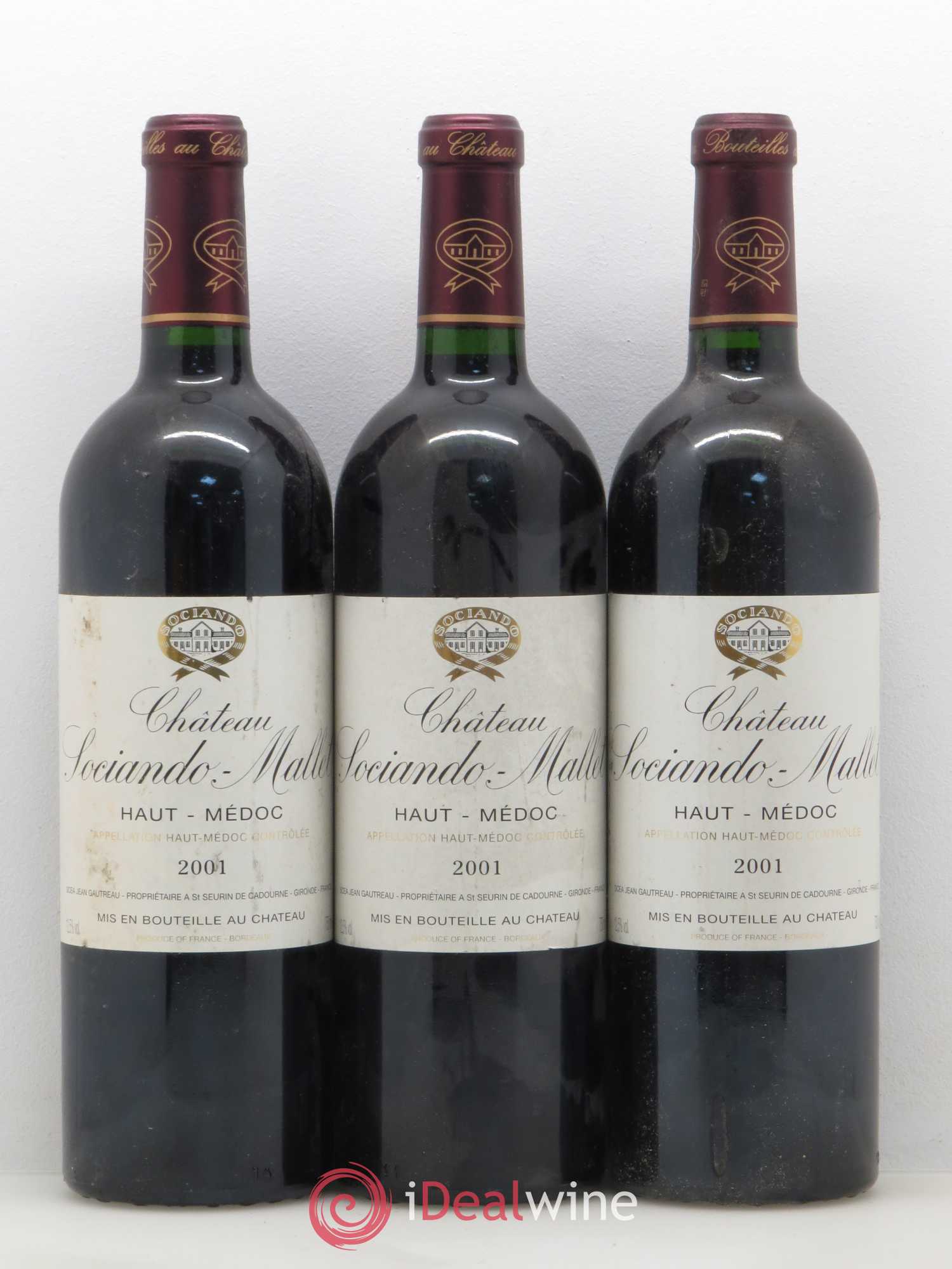 Château Sociando Mallet 2001 - Lot de 12 bouteilles - 4