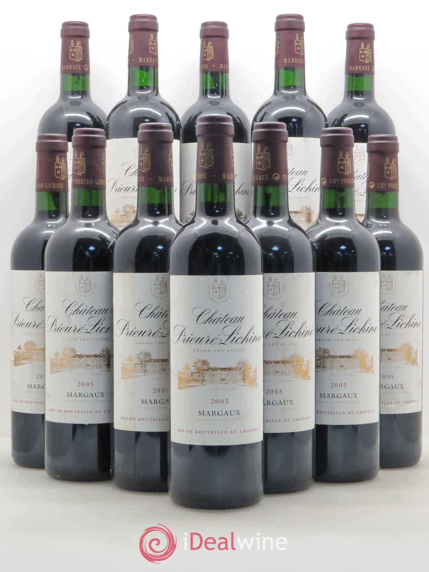 Château Prieuré Lichine 4ème Grand Cru Classé 2005 - Lot de 12 bouteilles - 0
